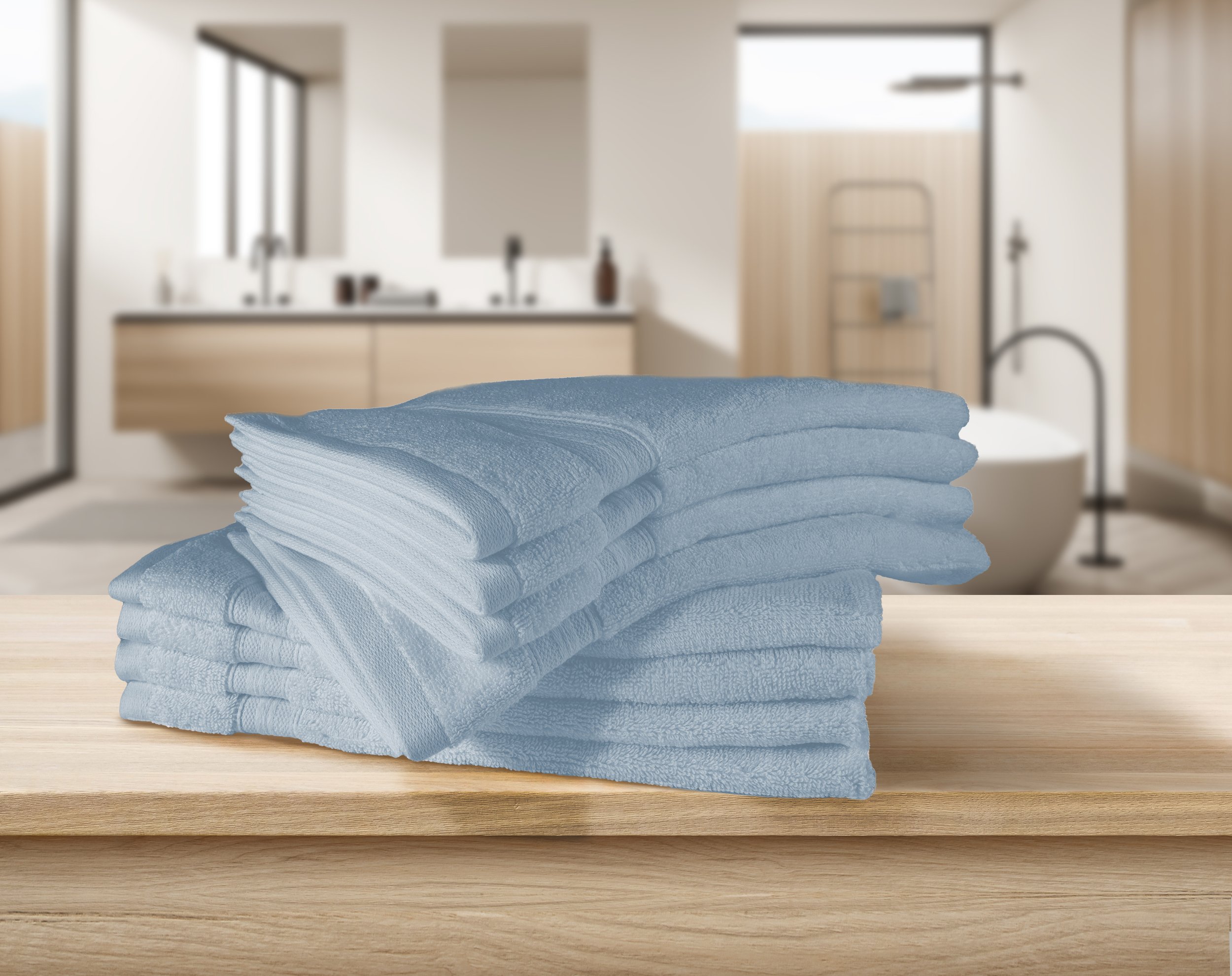 Anti-Microbial Luxury Hand Towels - Set of 8 — Bennett & Shea Home