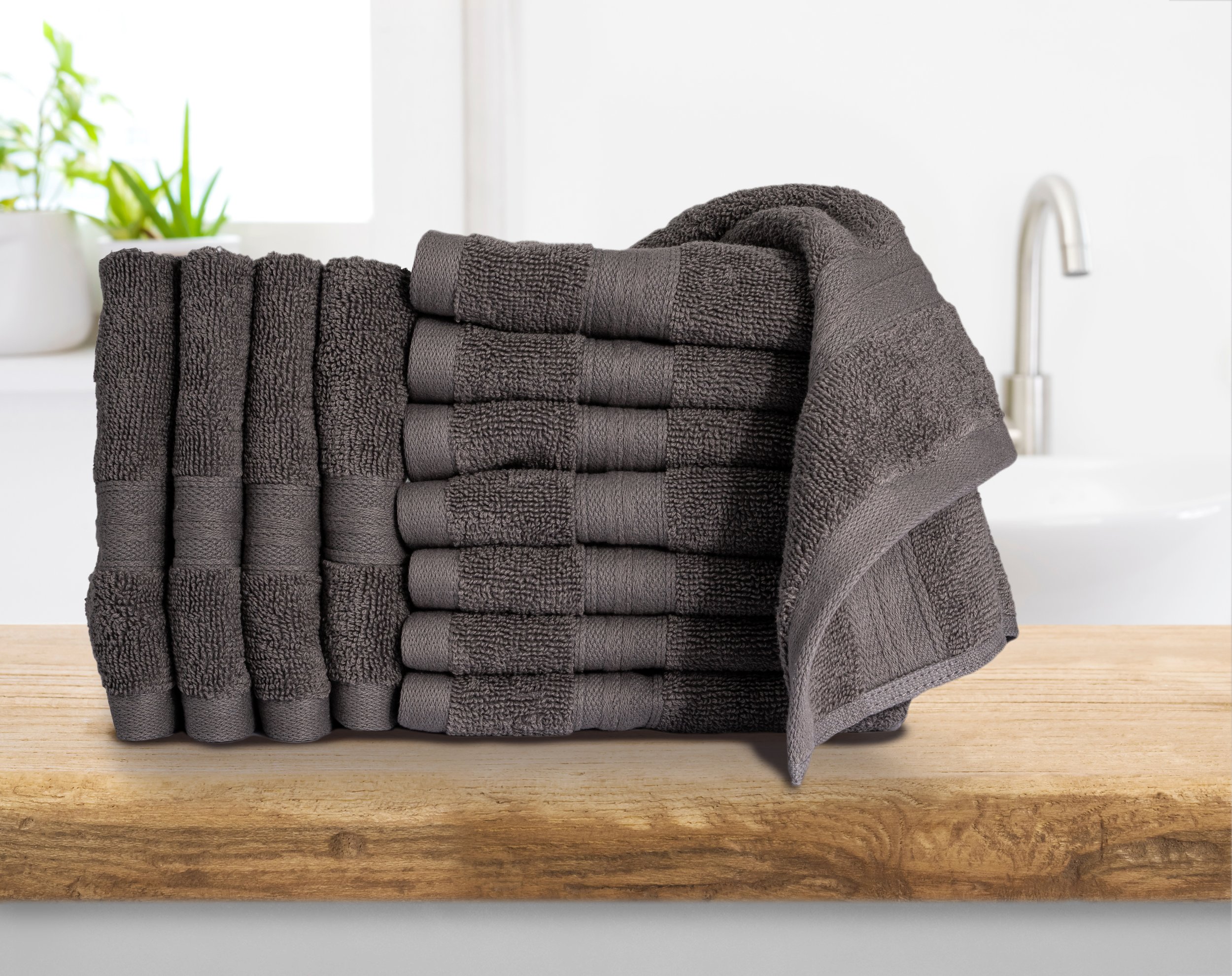 Anti-Microbial Luxury Washcloths - Set of 12 — Bennett & Shea Home