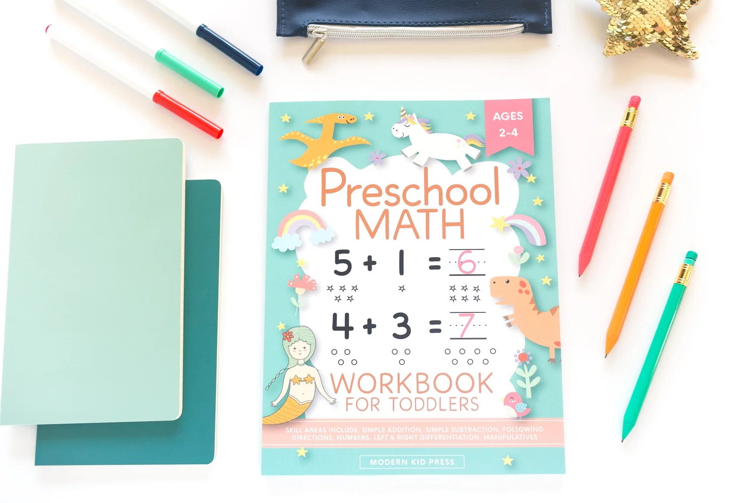 Preschool Math Workbook — Modern Kid Press