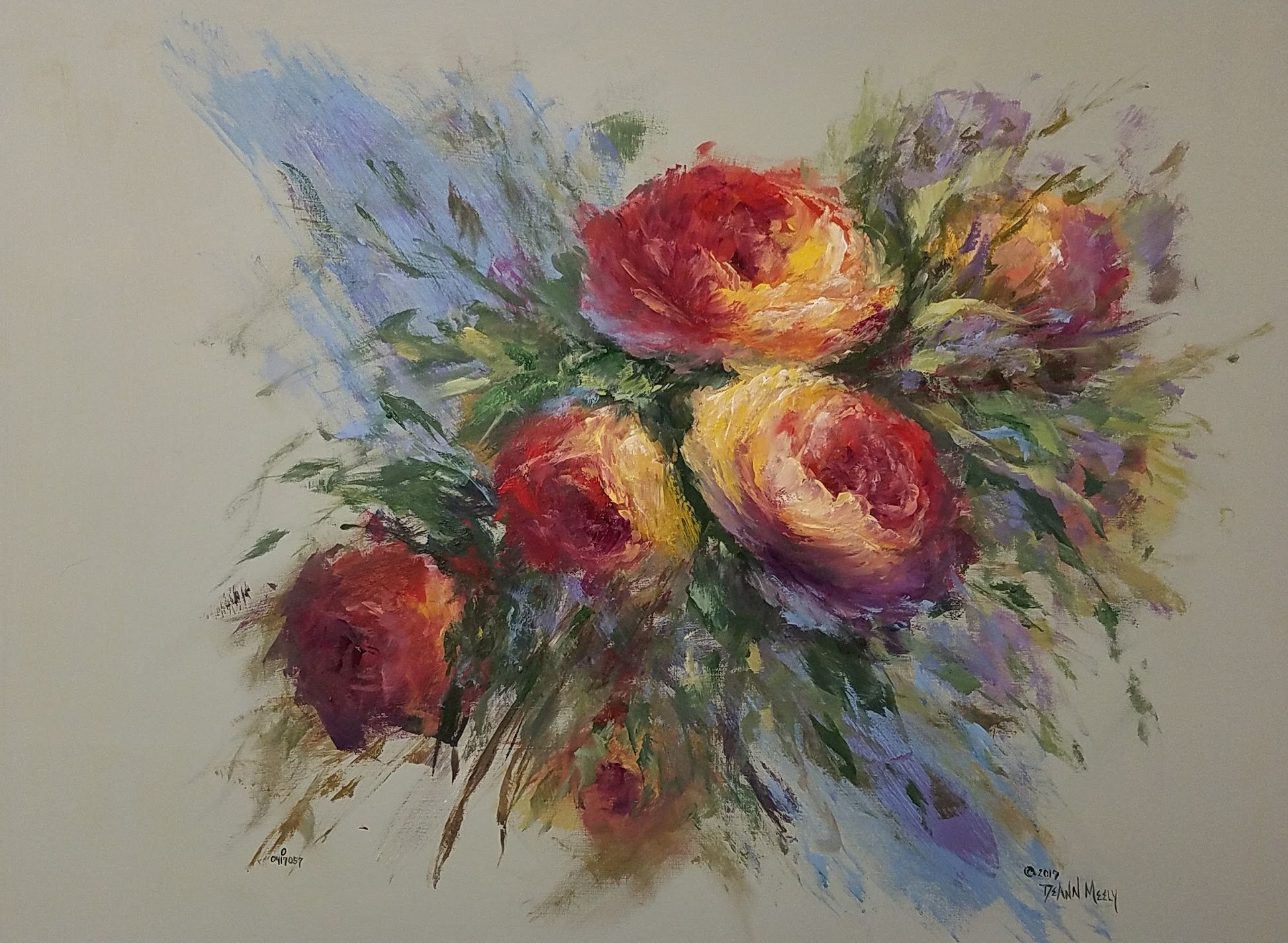 "Gorgeous Reds" 24" x 18"