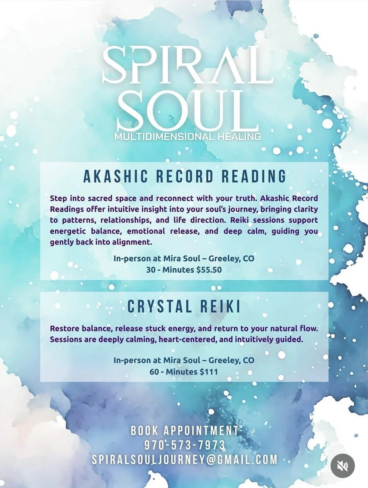 Reiki & Akashic Readings w/ Spiral Soul