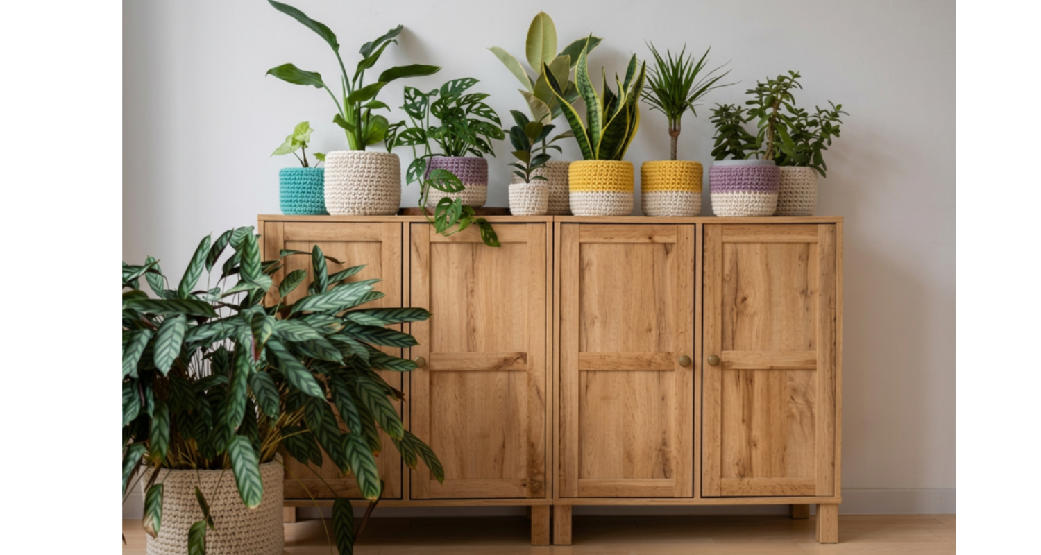 crochet plant pot cover pattern for beginners