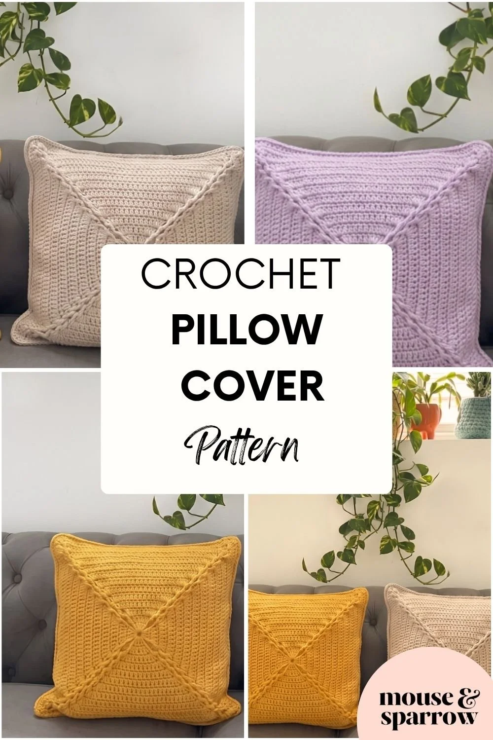 crochet pillow pattern for beginners
