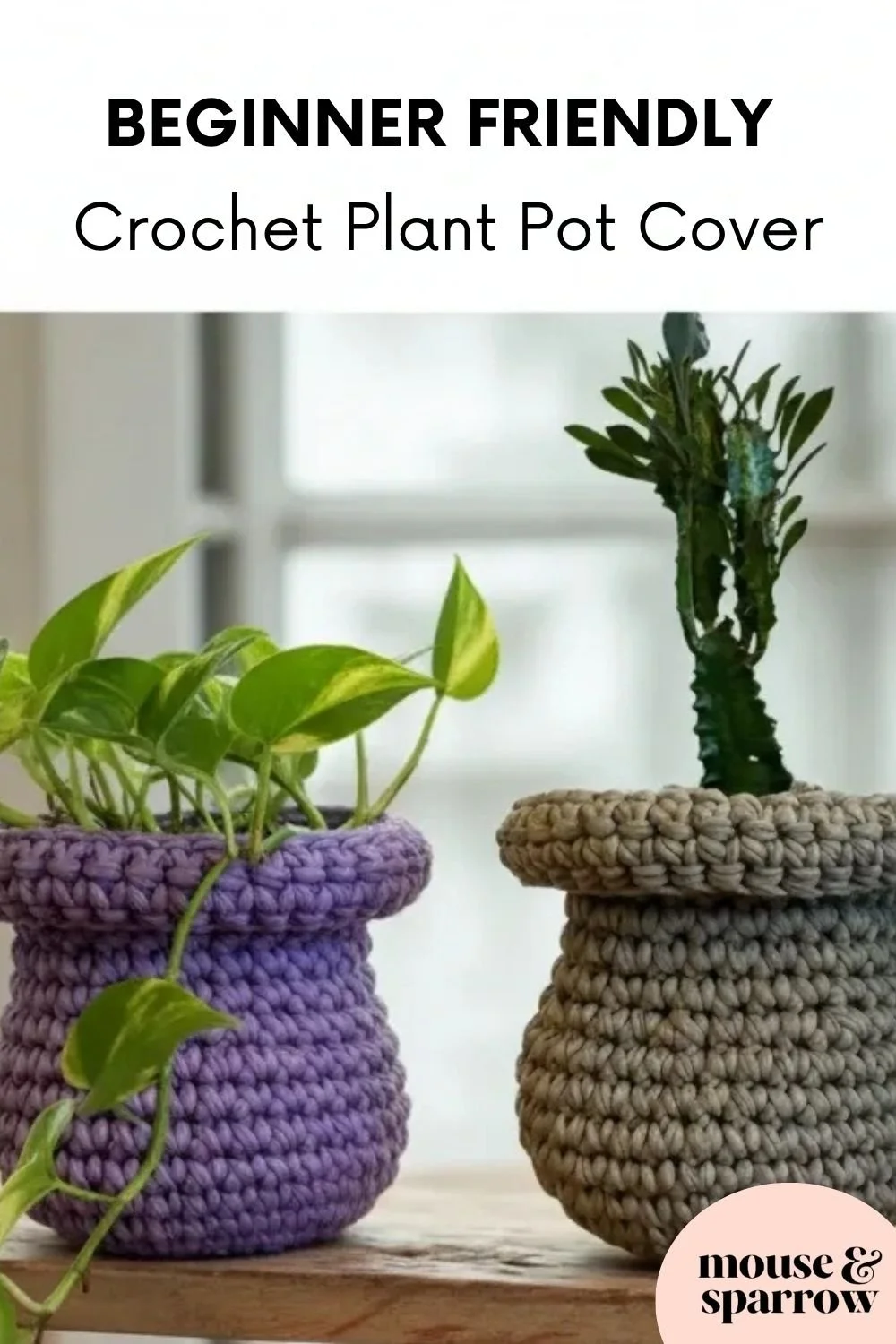 how to crochet a plant pot cover for your home