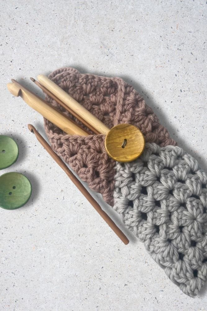 Organic Merino Wool Crochet Kit – Two Beautiful Cases Ready to Craft