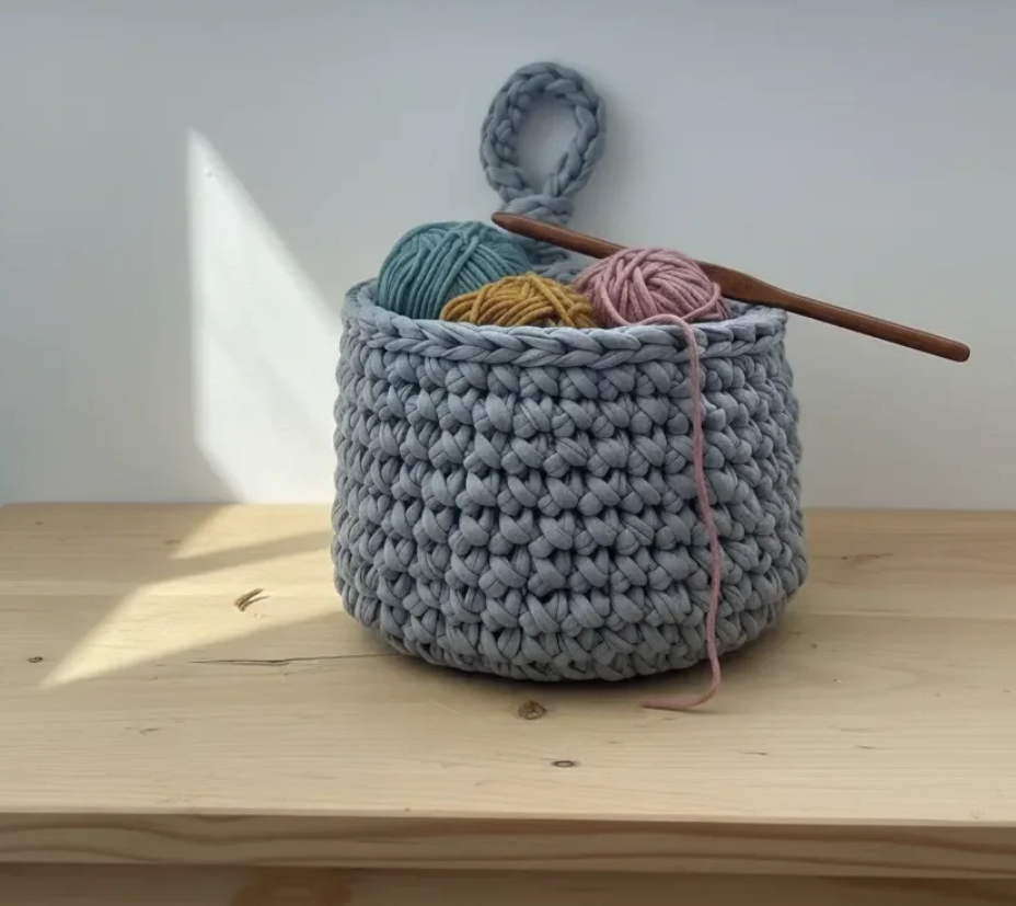 How To Finish a Beautiful Crochet Basket in One Weekend