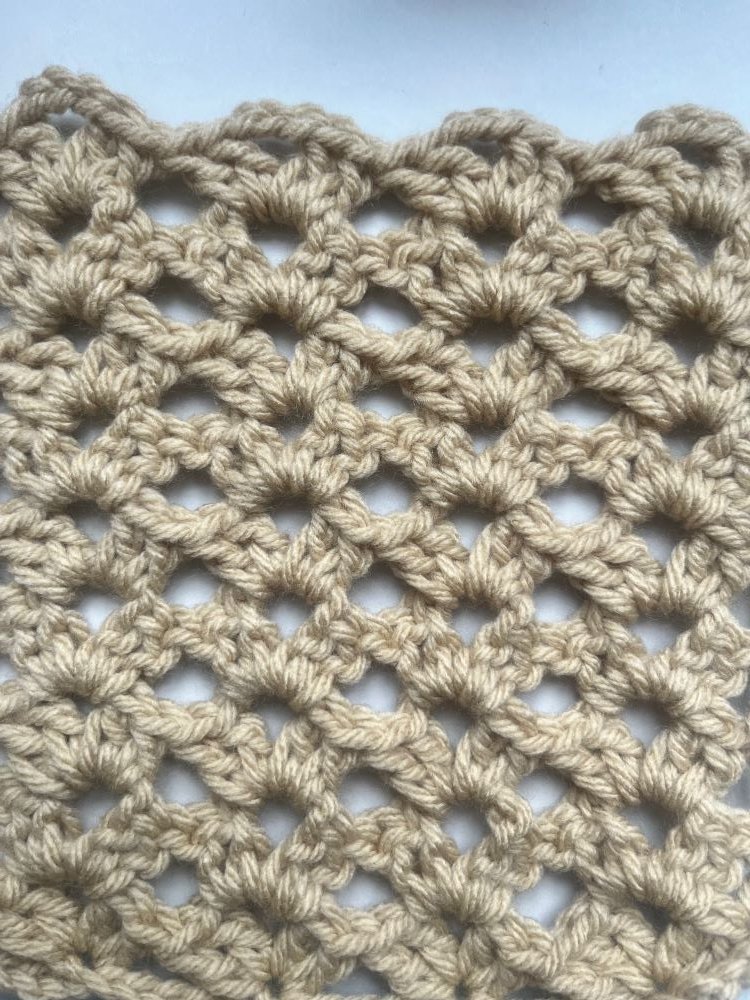 Double Crochet Lace Pattern | Crochet Blanket Project Part 31