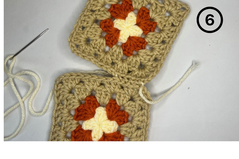 Seam being tightened so the join disappears.