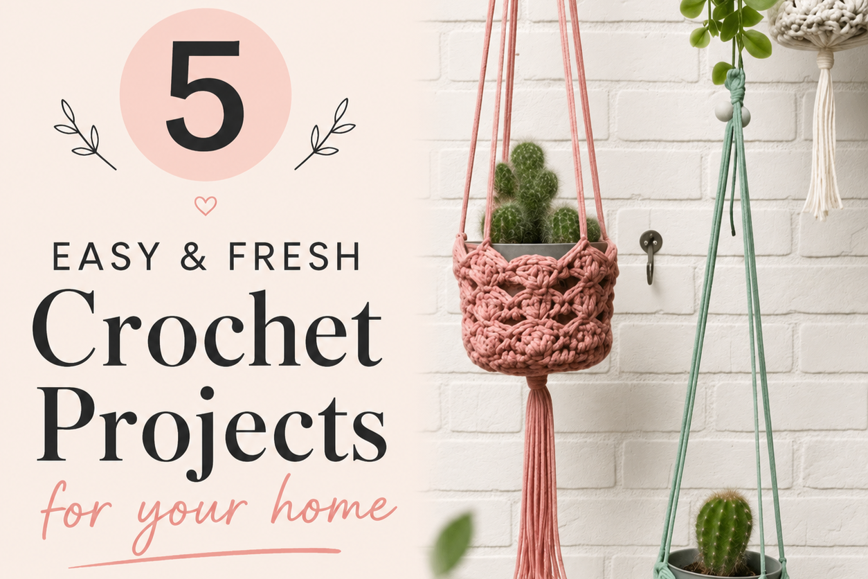 5 Easy Crochet Projects You Can Finish In A Day