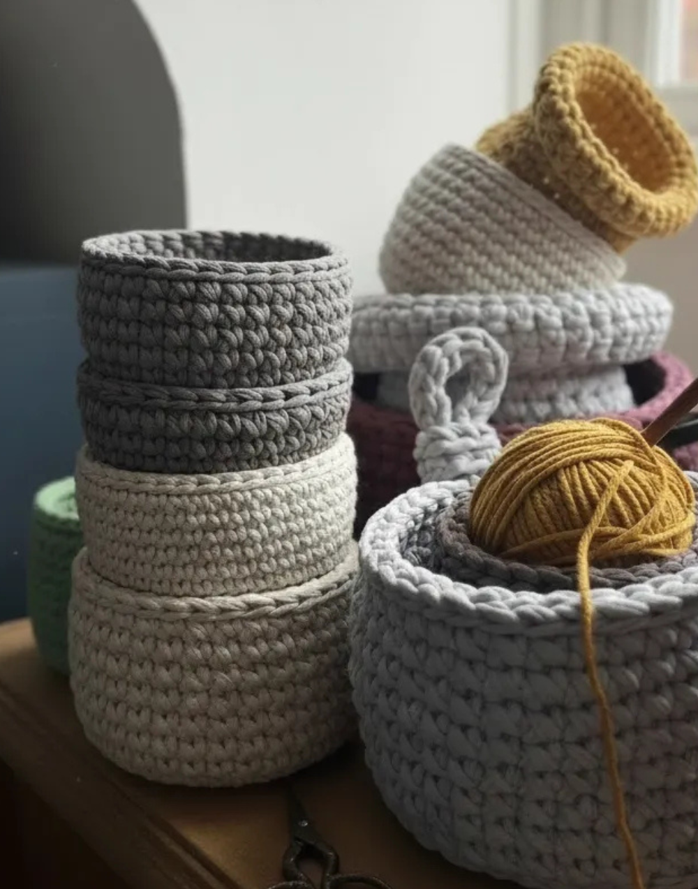 How to Make Beautiful Practical Crochet Baskets for Your Home