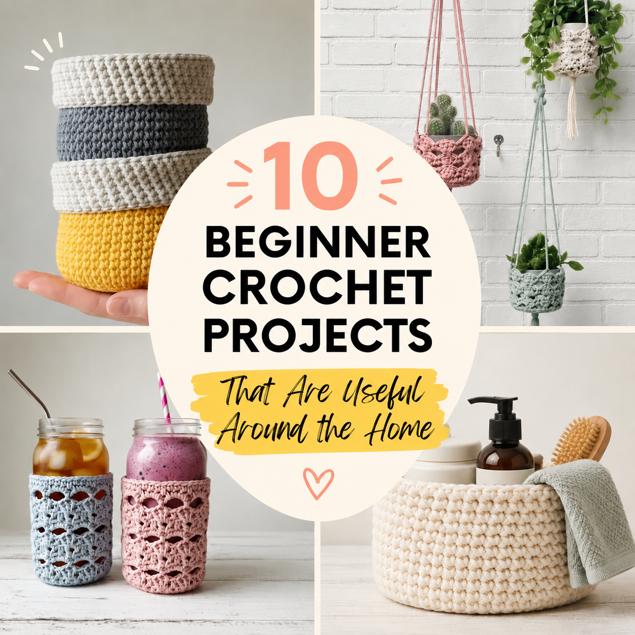10 Beginner Crochet Projects That Are Actually Useful Around the Home