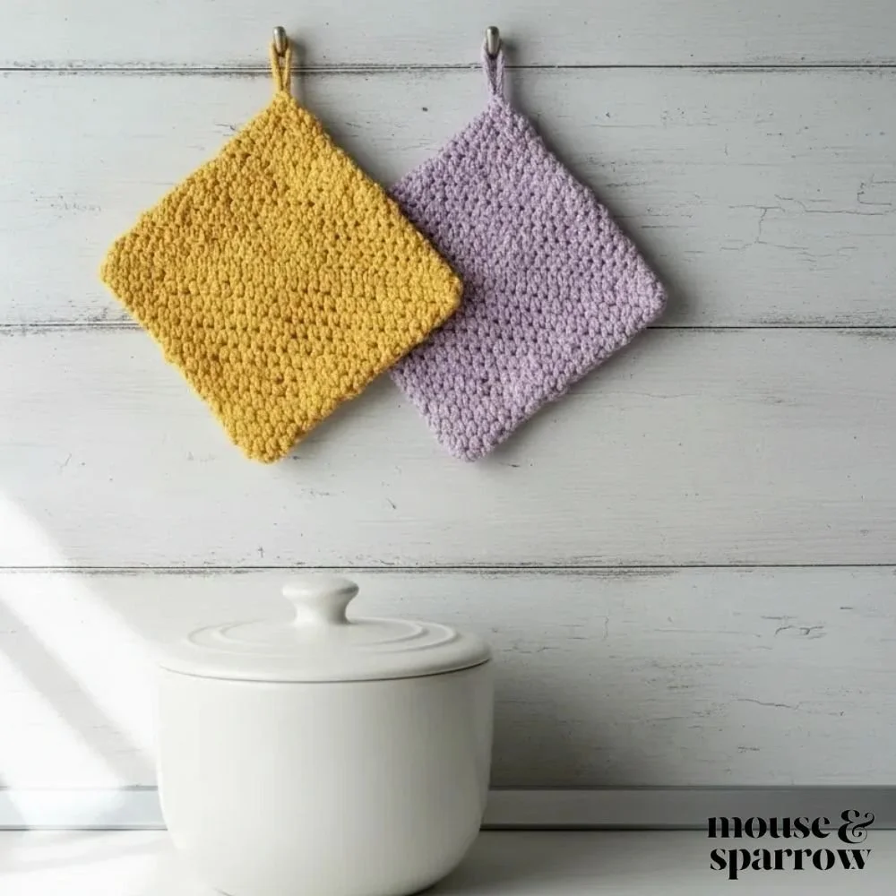 crochet potholder pattern for beginners