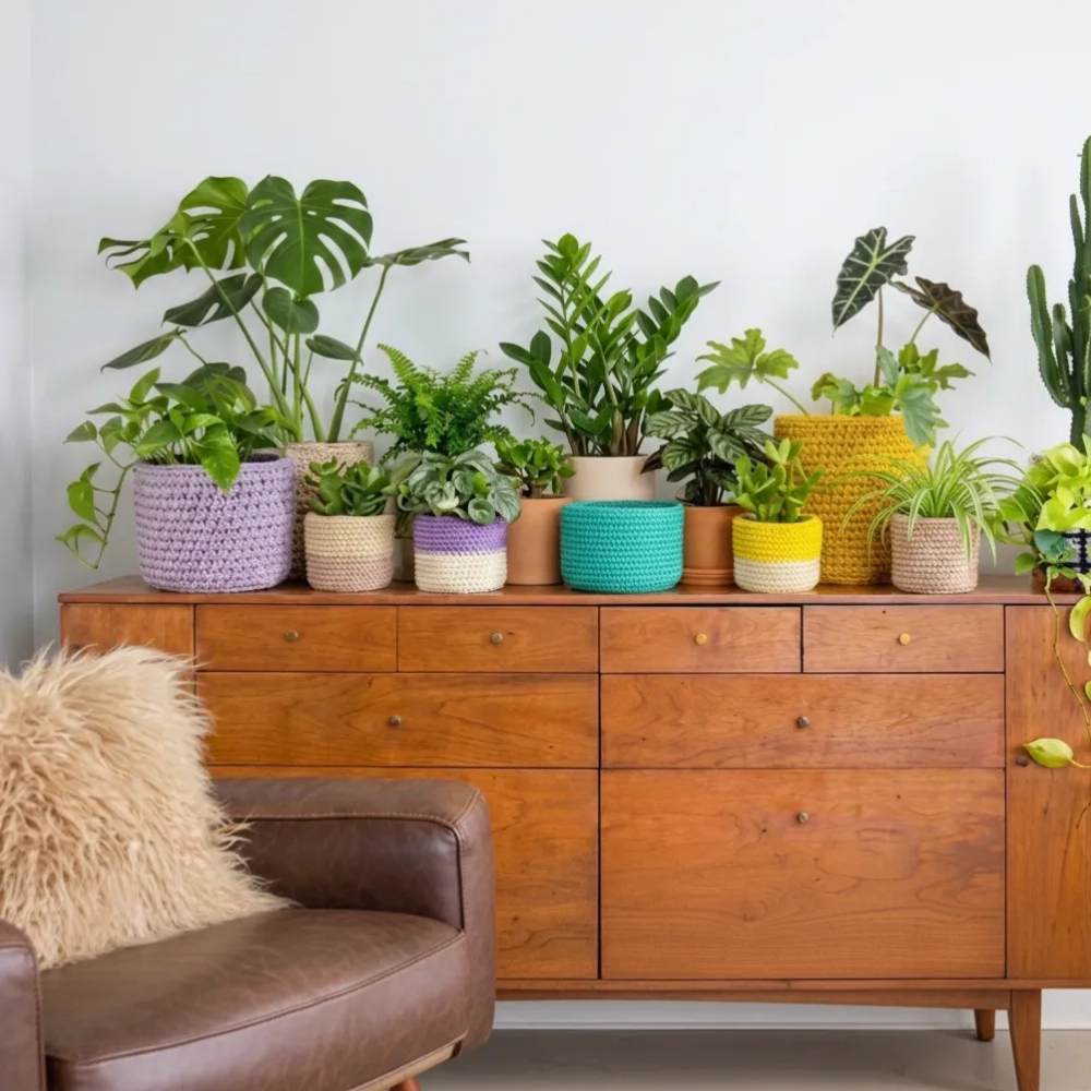 A little plant corner, all dressed up