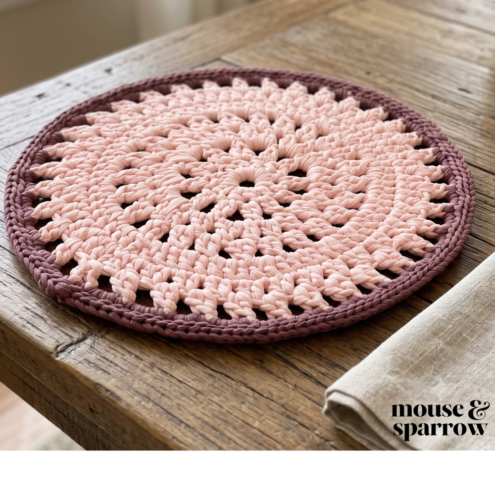 crochet placemat pattern for beginners