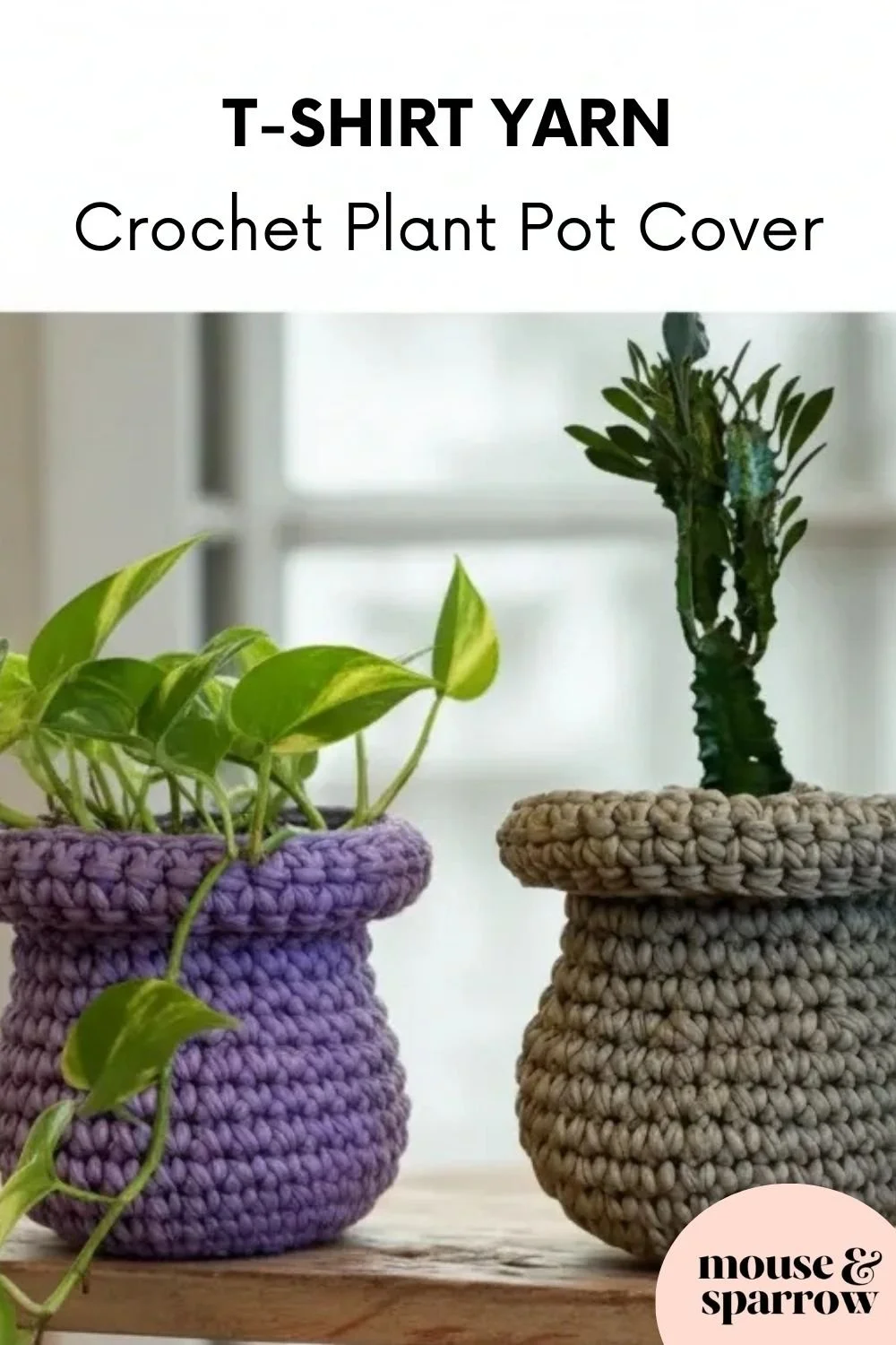 how to crochet a plant pot cover