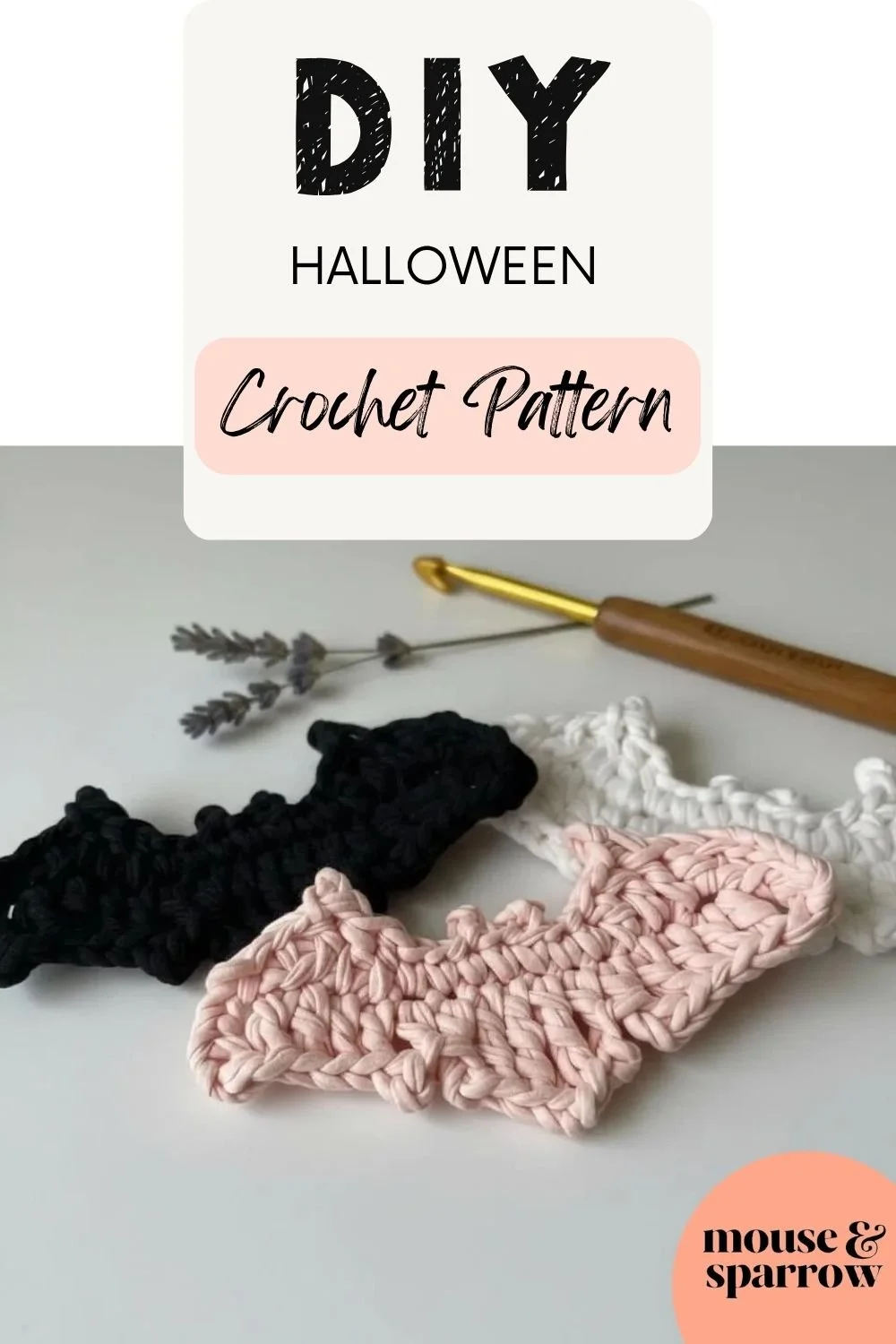 crochet halloween bat pattern for beginners
