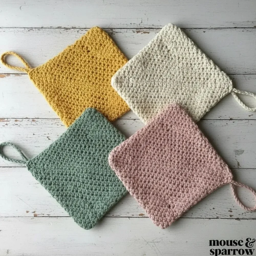 Double Thick Crochet Potholder- The Trixie Crochet Pattern