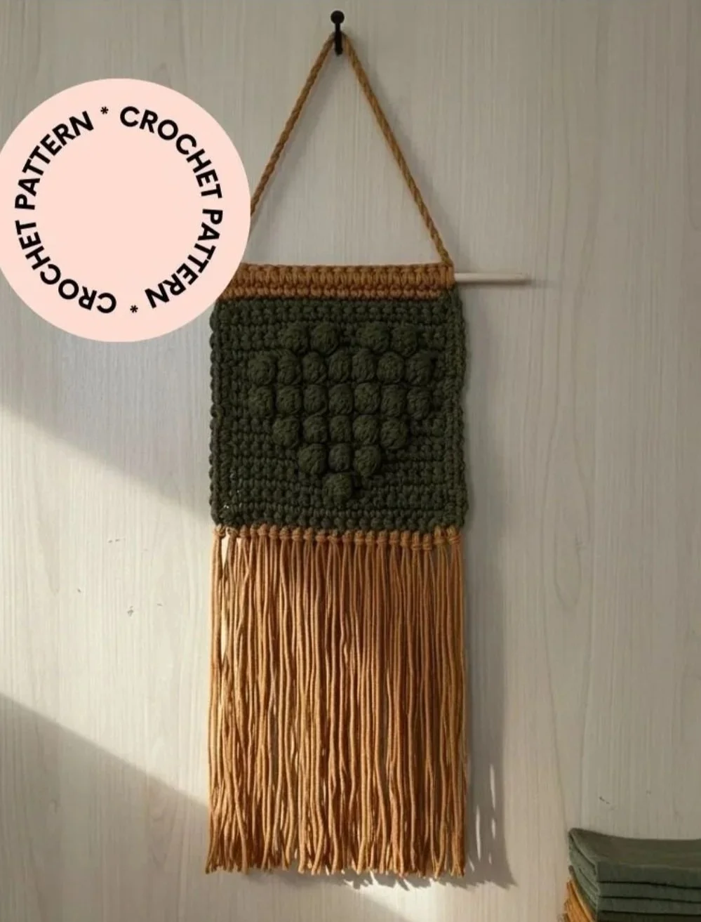 easy crochet wall art wall hanging