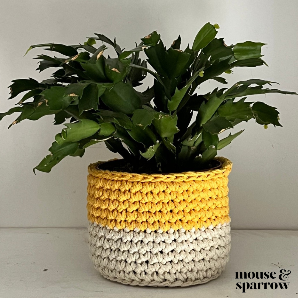 striped crochet basket pattern