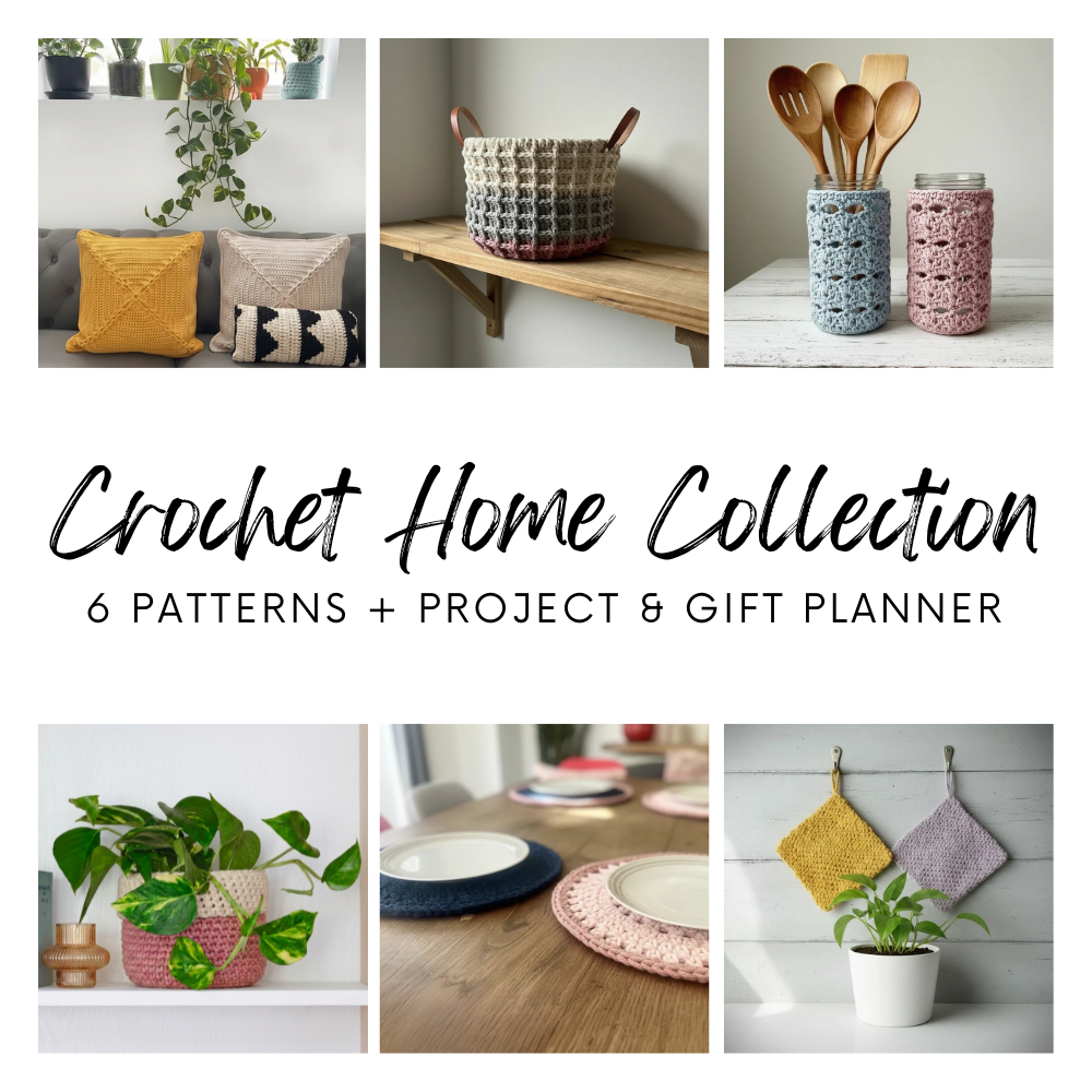 simple crochet projects for the displayed in a home crochet baskets and cushions
