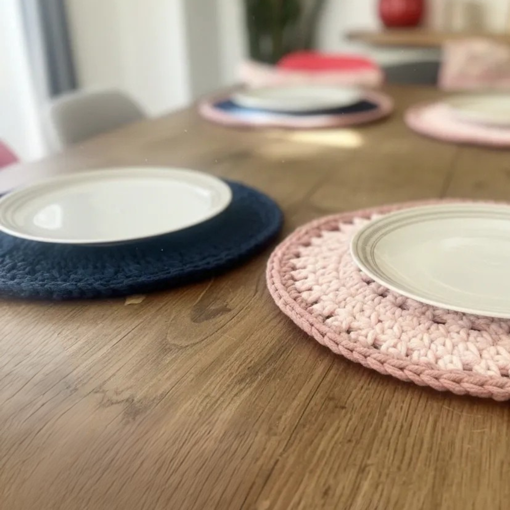 how to crochet a round placemat crochet pattern