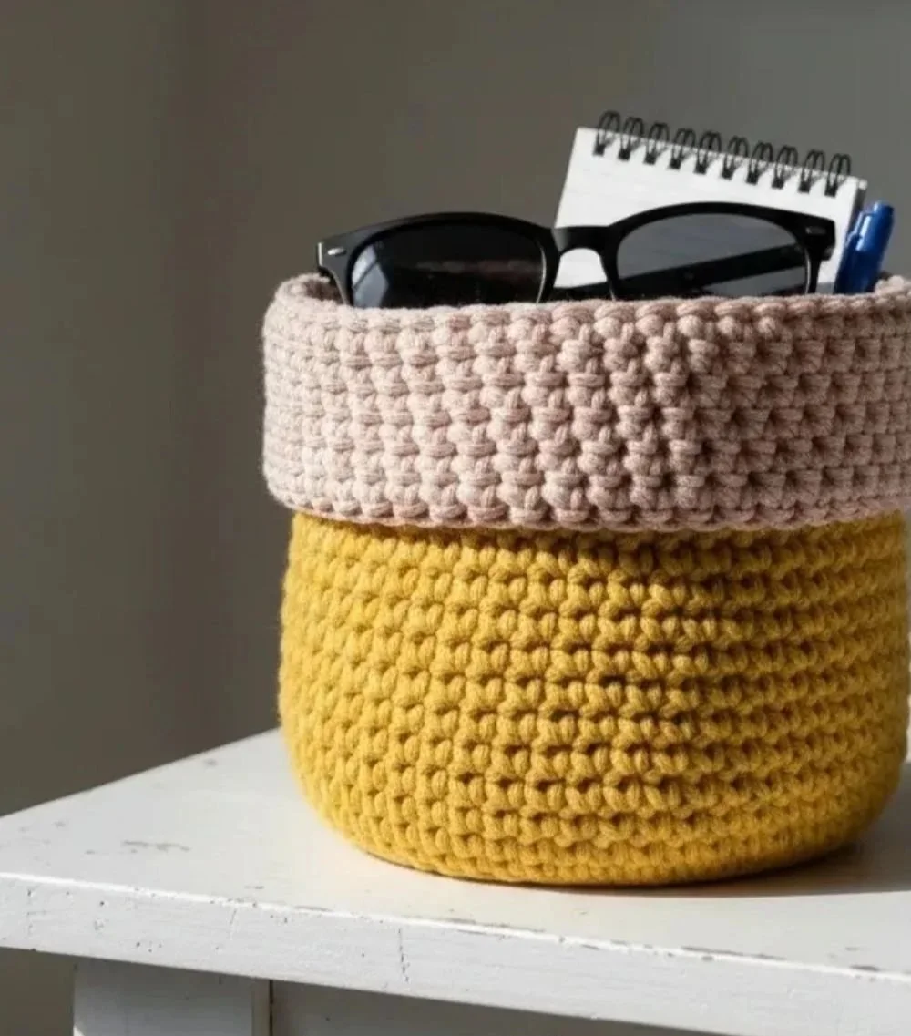 crochet basket tutorial