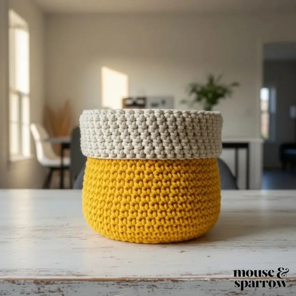 how to crochet a small basket free crochet pattern