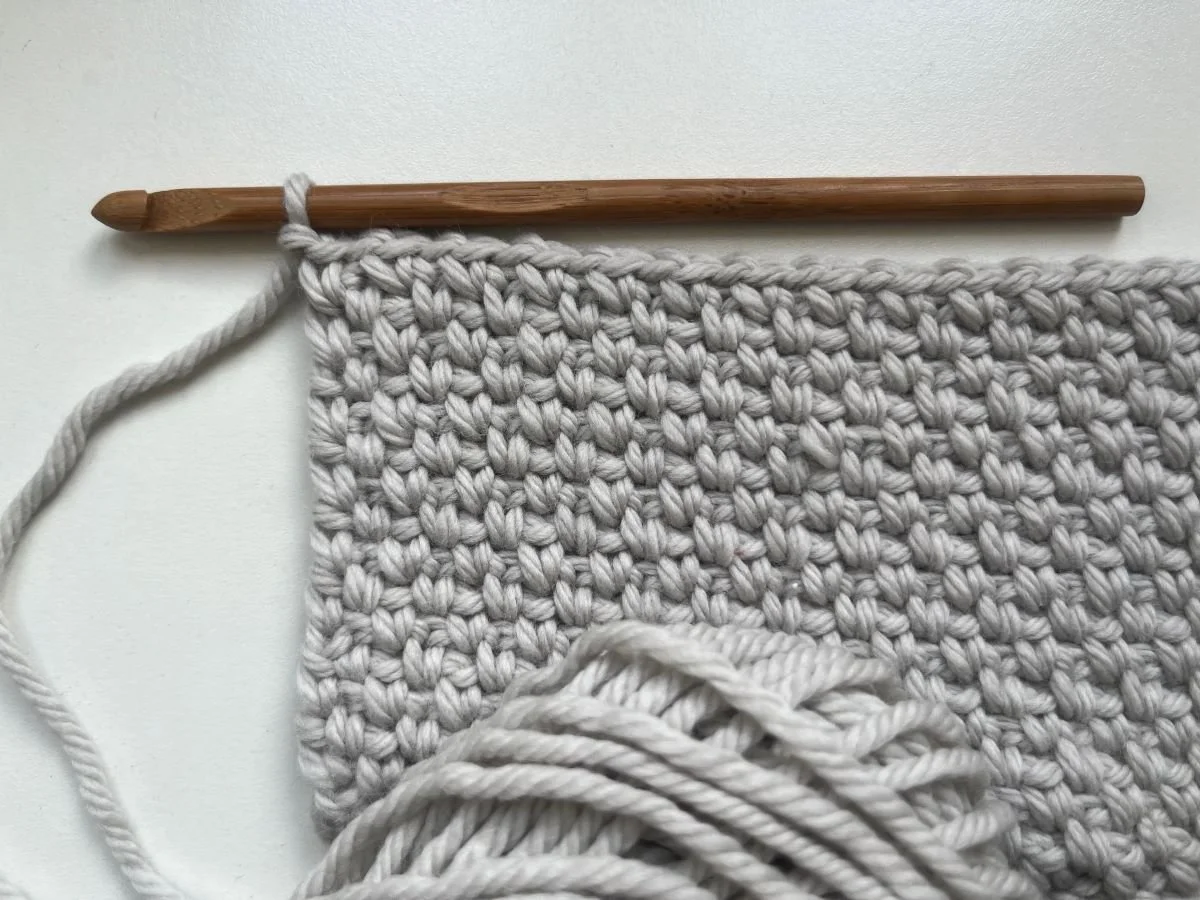 crochet moss stitch tutorial