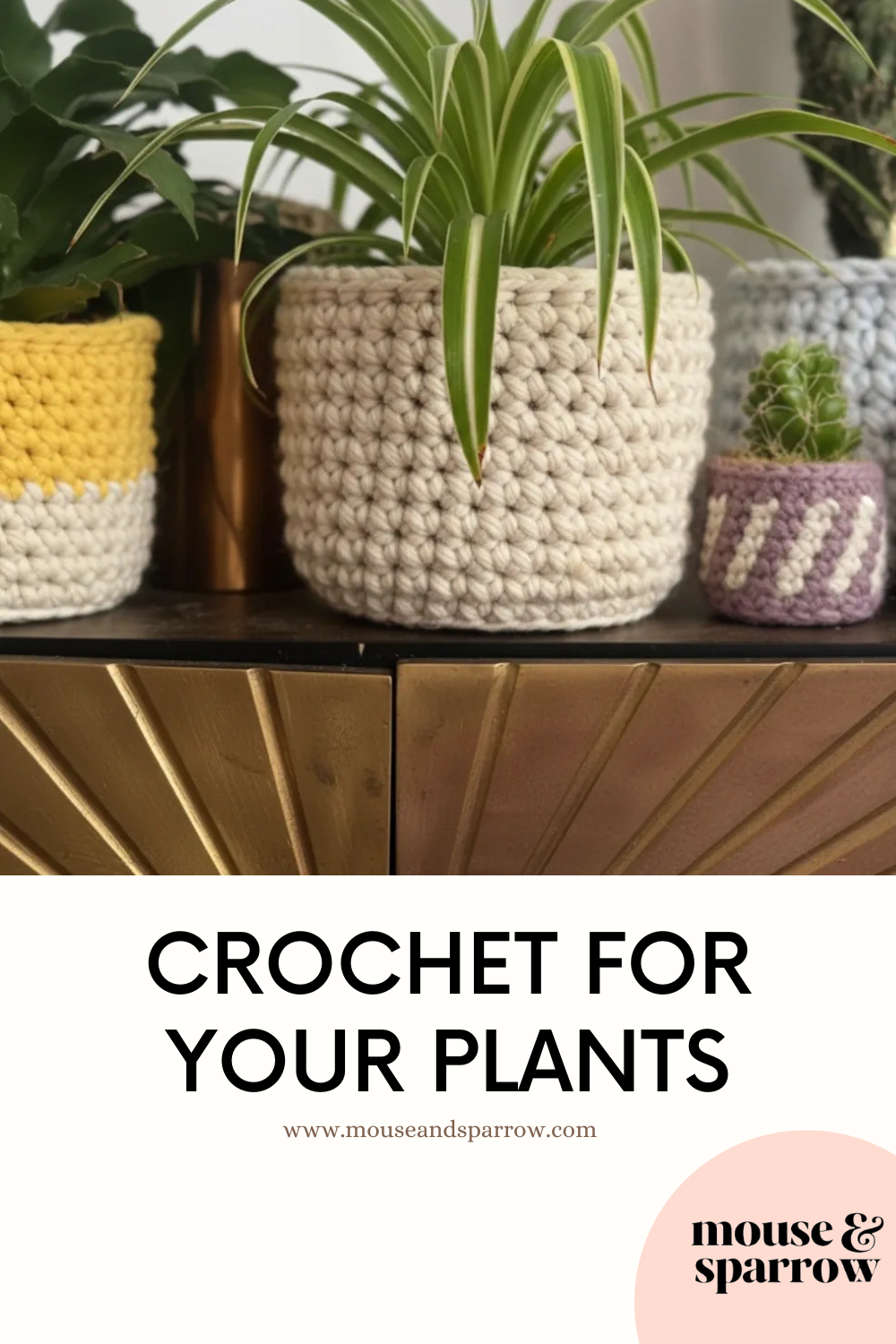 crochet plant pot cover crochet pattern for beginners