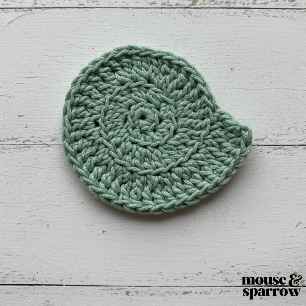 recycled cotton crochet coaster