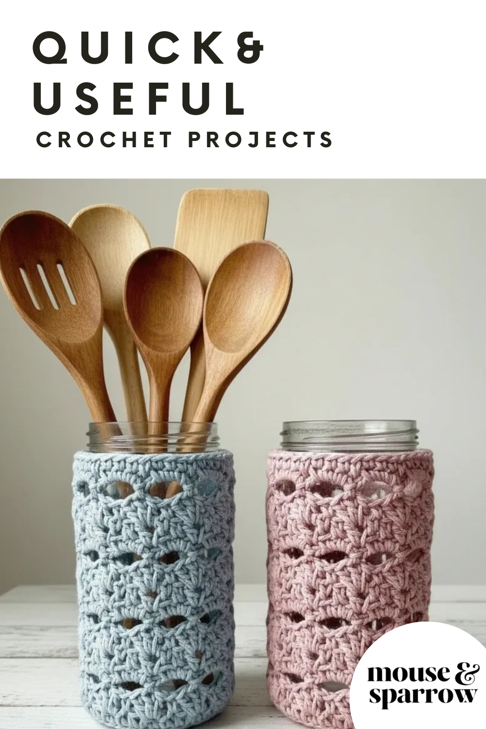 crochet glass jar cover pattern for beginners