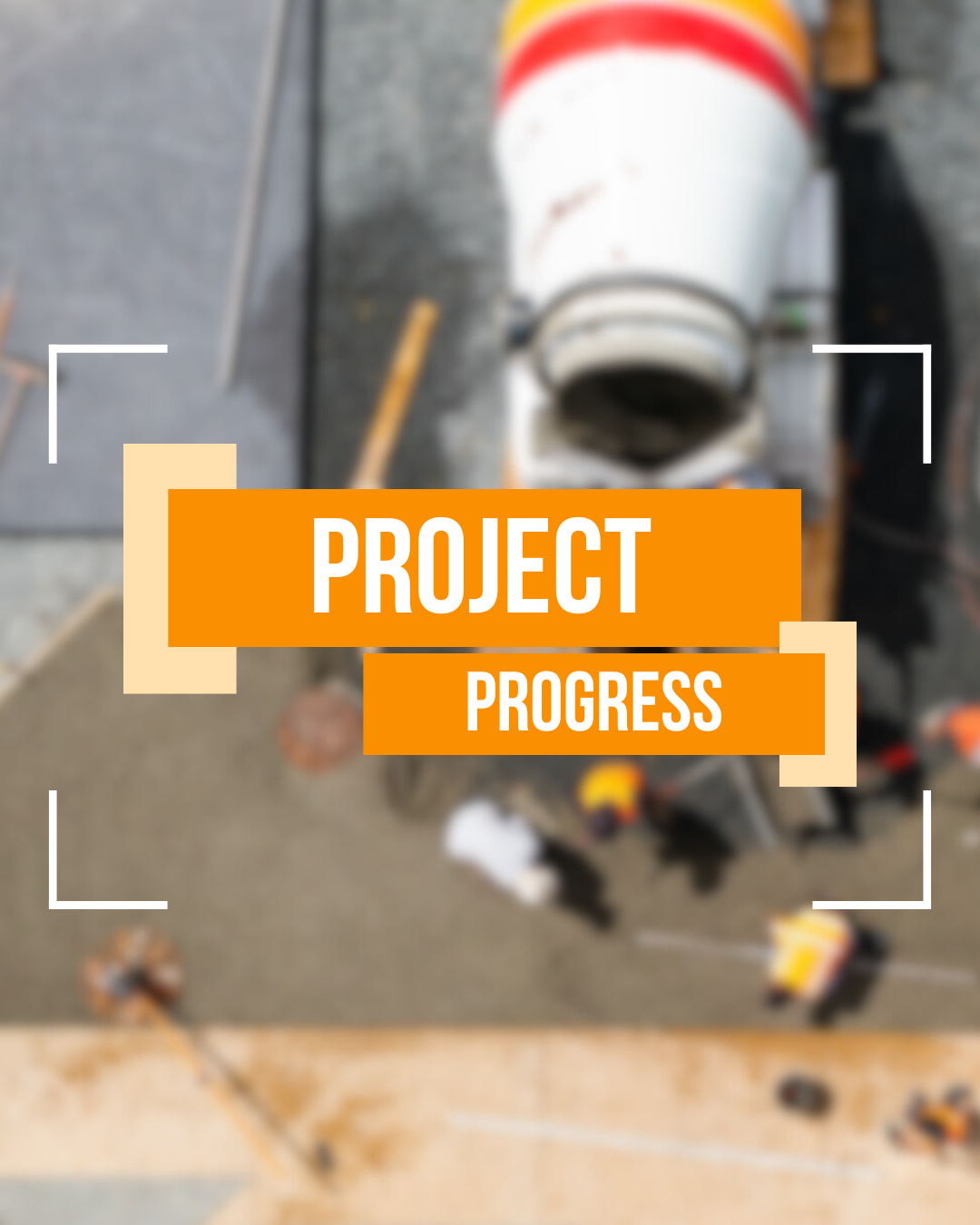 Construction project progress photography, video and drone