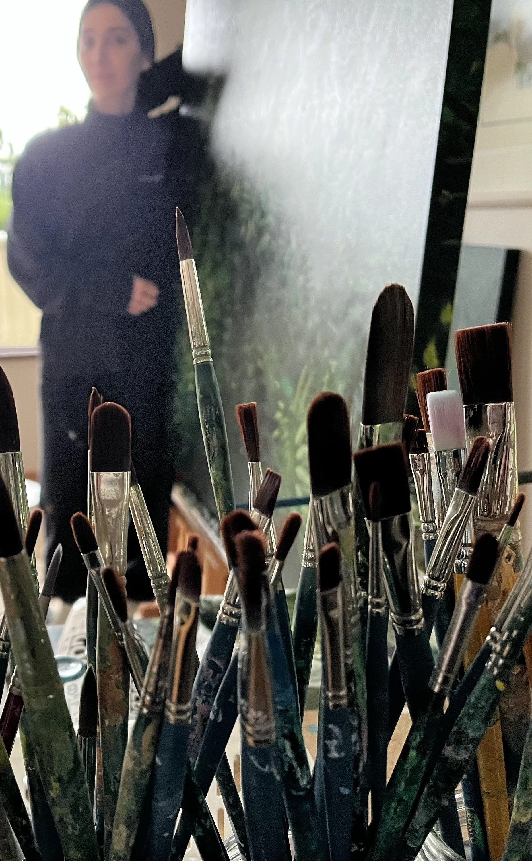 Tasha Tsuruga McNulty in studio