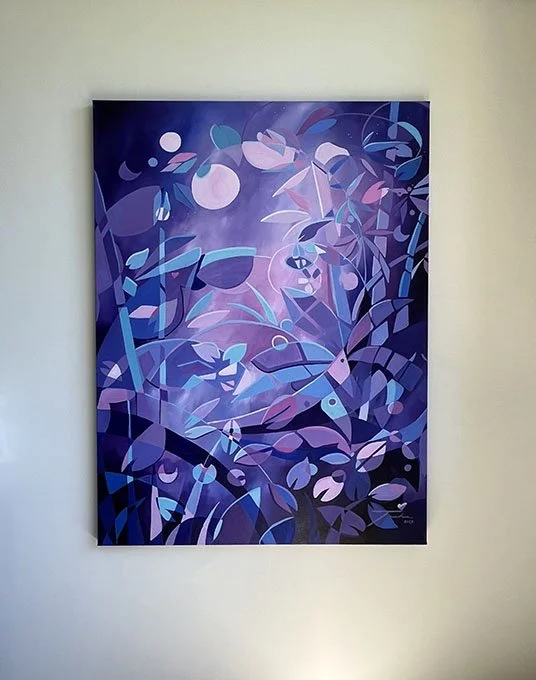 Wondering, acrylic on canvas, 48" x 36", 2023