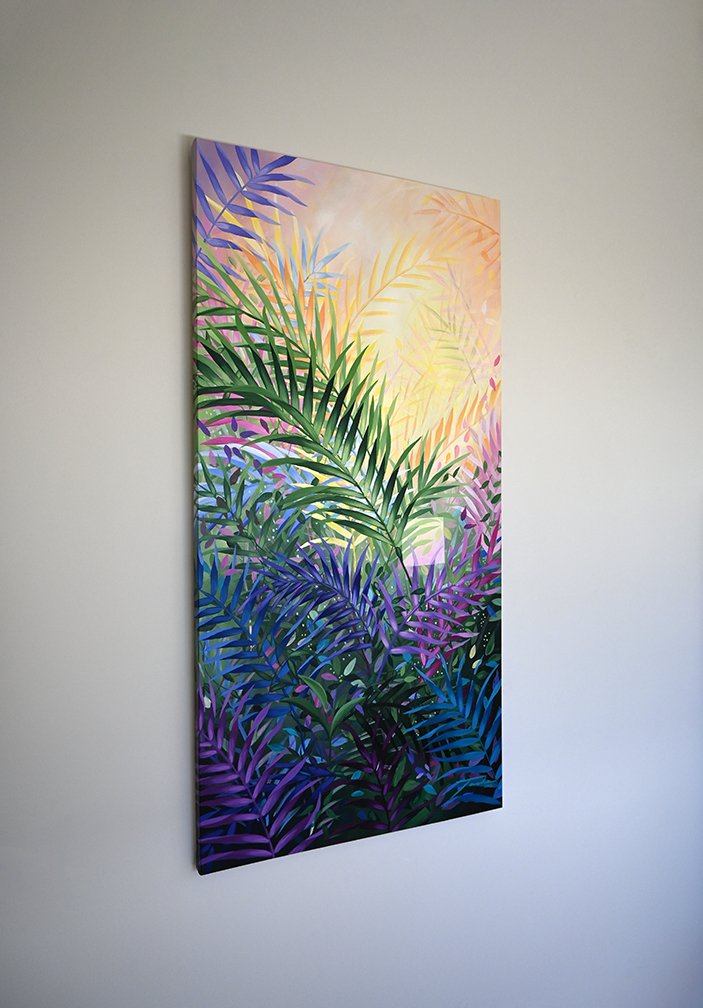 Hmm, acrylic on canvas, 60" x 30", 2023