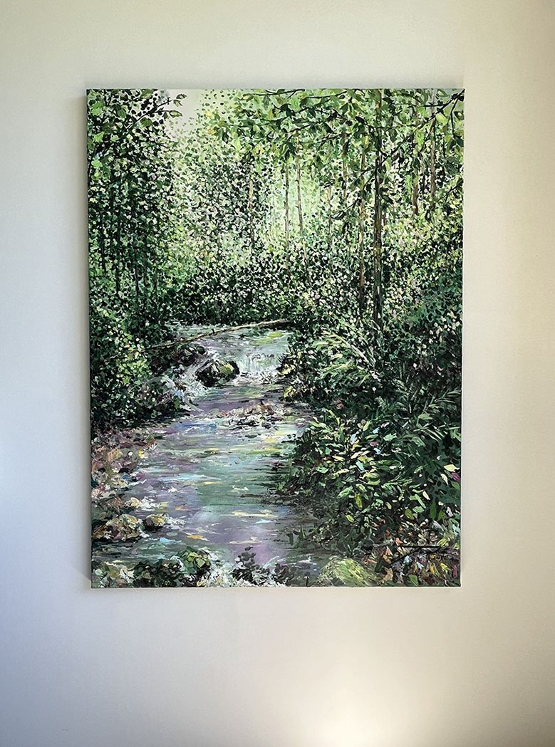 Near The Birds
, acrylic on canvas, 48" x 36", 2023