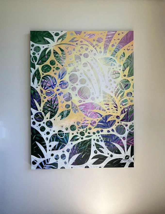 Structure Of Love, acrylic on canvas, 48" x 36", 2023
