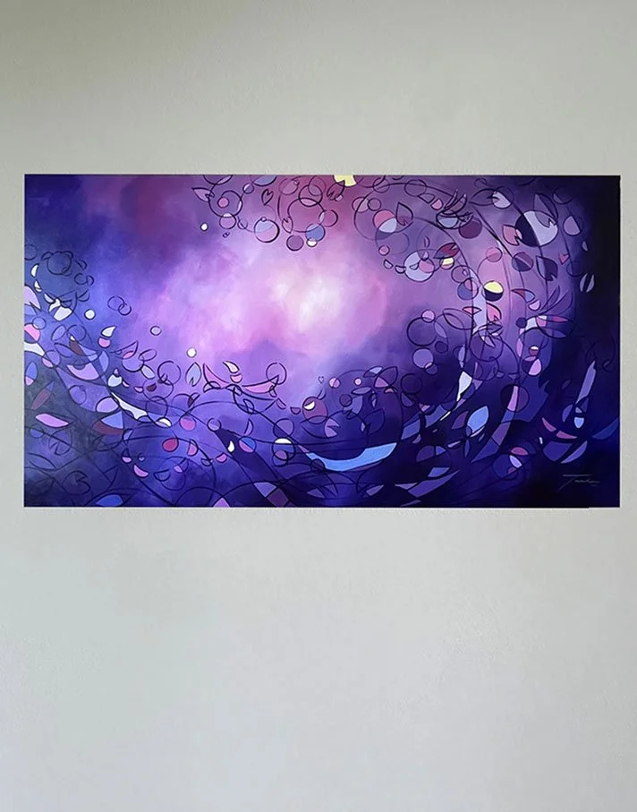 Passion , 
acrylic on canvas, 
40" x 72", 2023
 (SOLD)