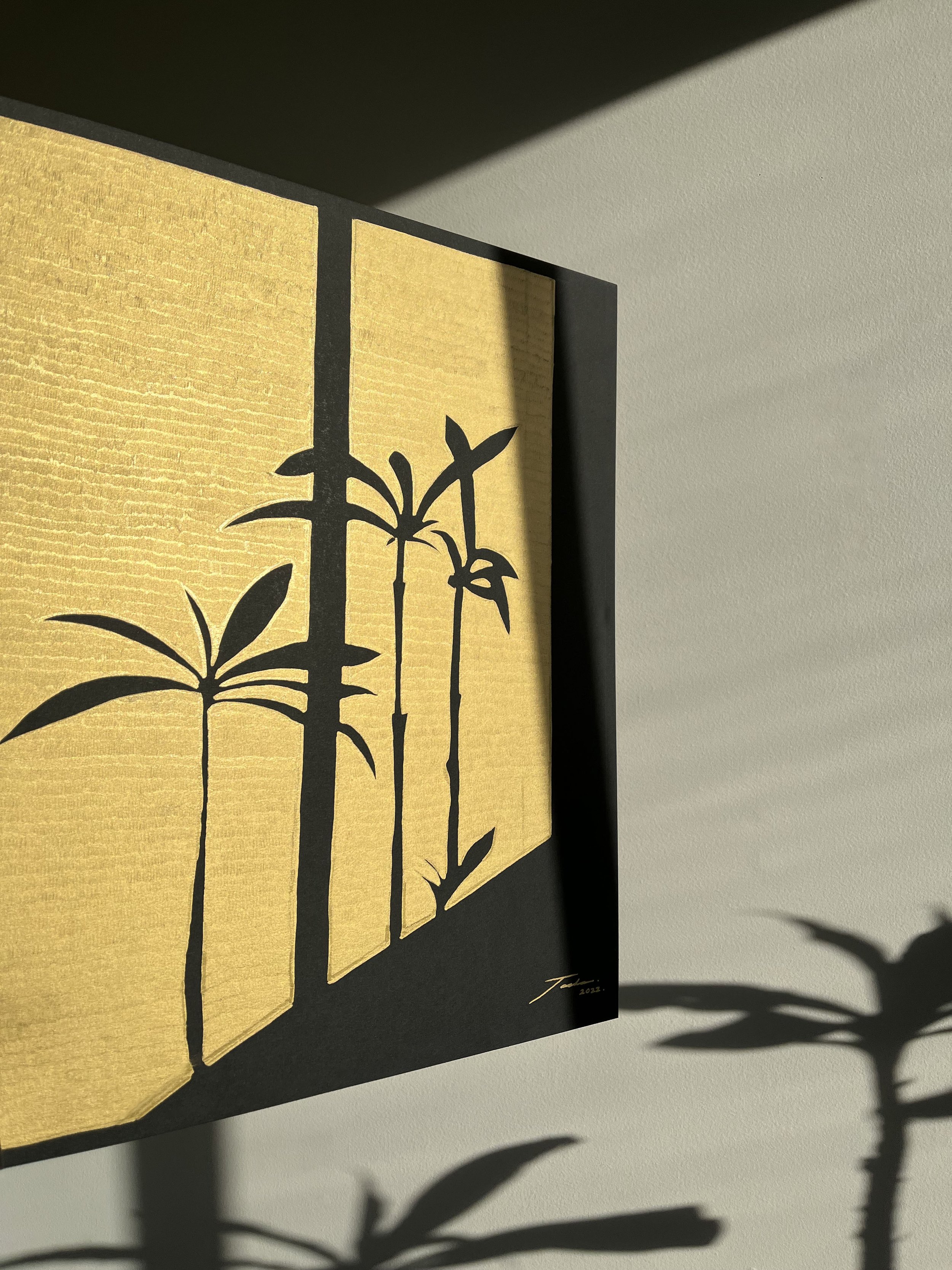 Gold and Shadow (20" x 16")