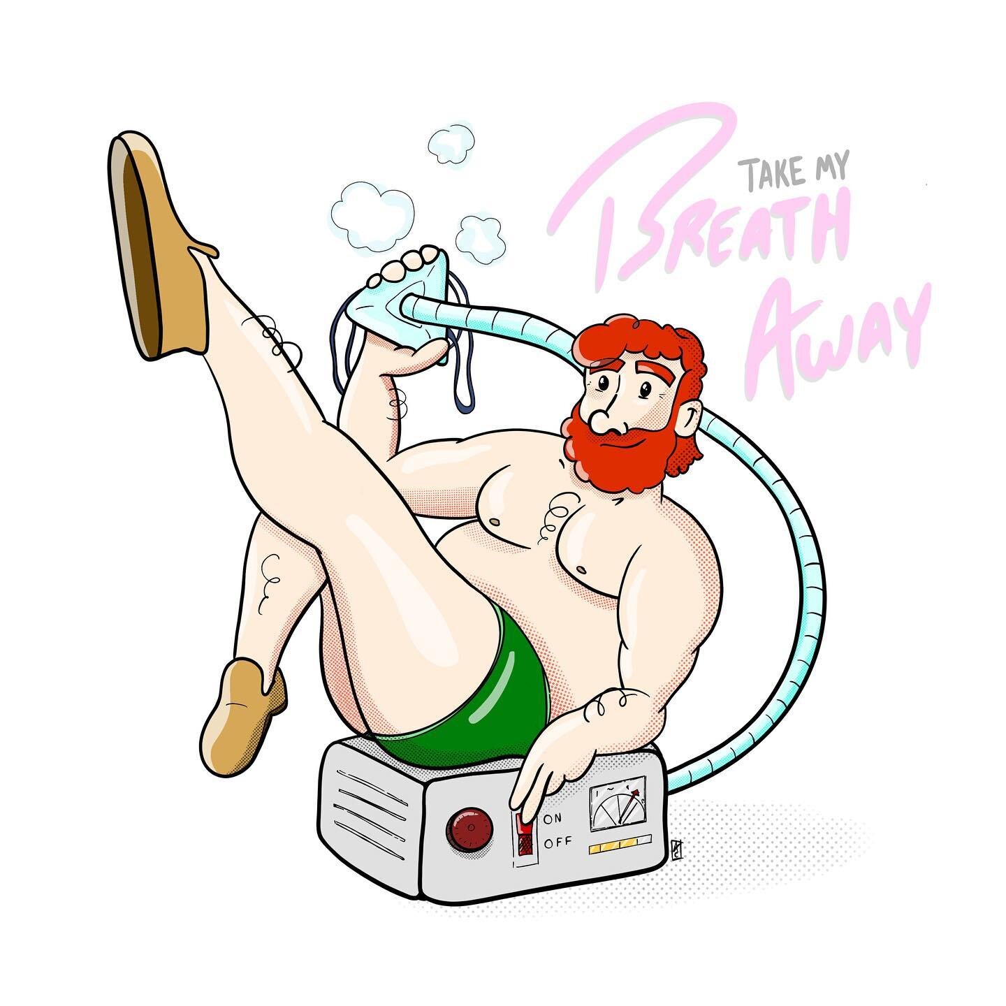 CPAP&hellip;but make it sexy. 
.
#instagay #gaybears #gayillustrations #cpapmachine