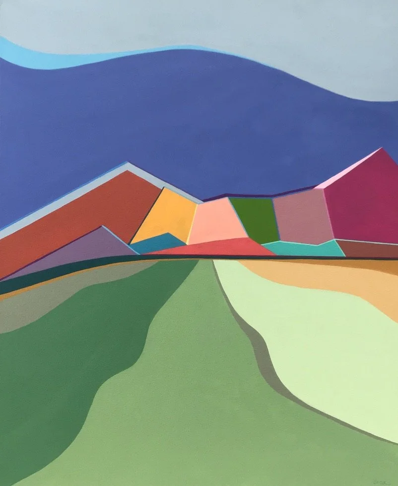 Valley Floor, acrylic, 32x40", SOLD