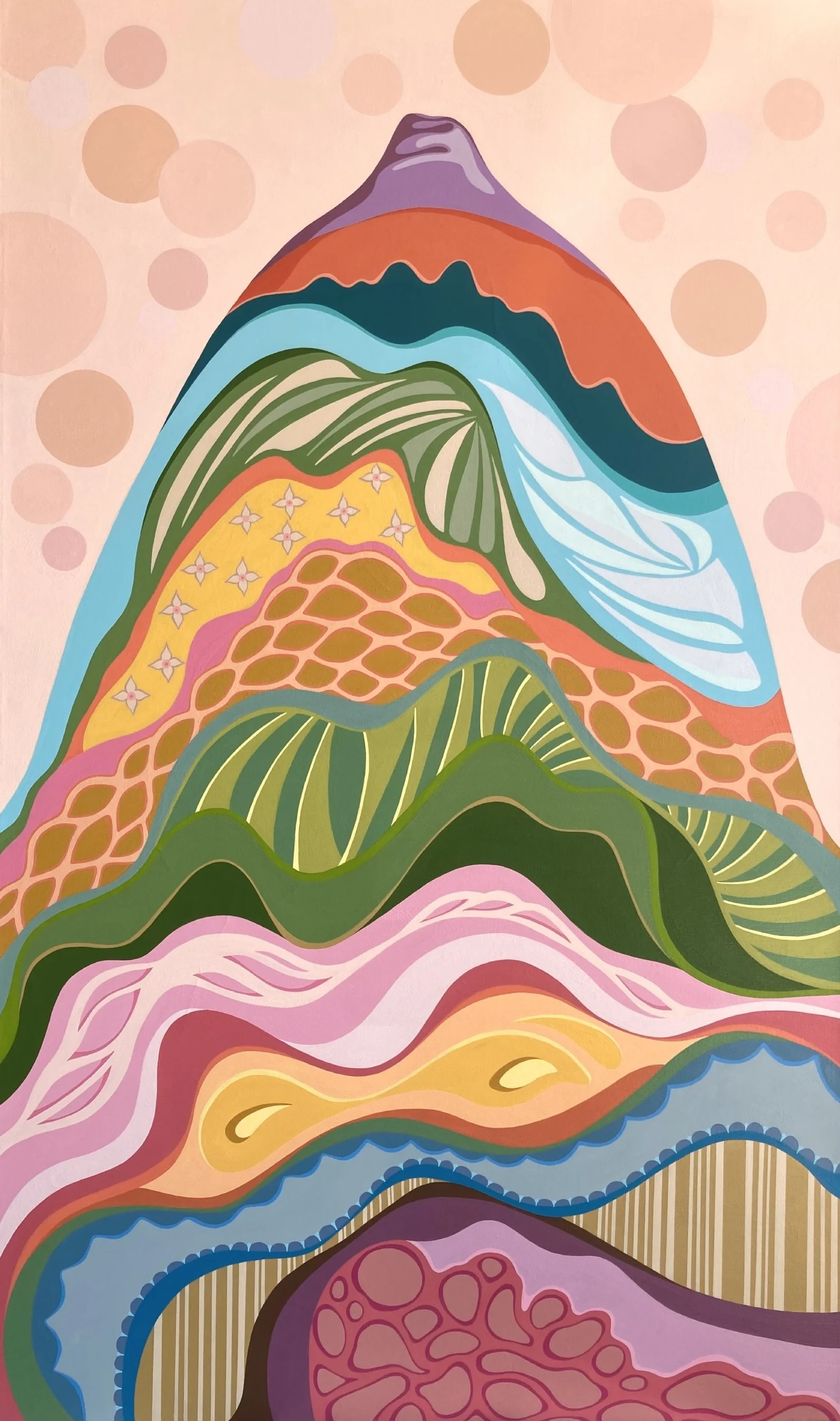 Mighty, acrylic, 36x60", $3800