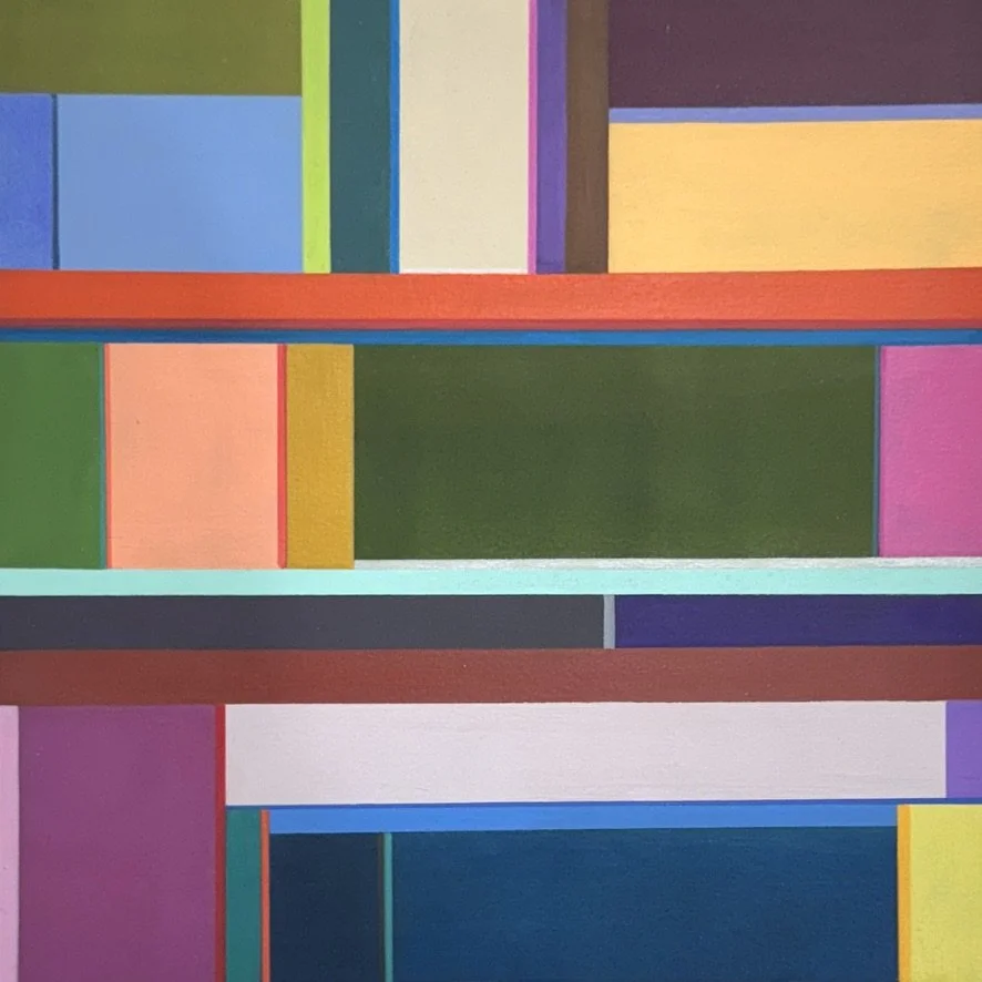 Color Grid 2, acrylic, 12x12", $200