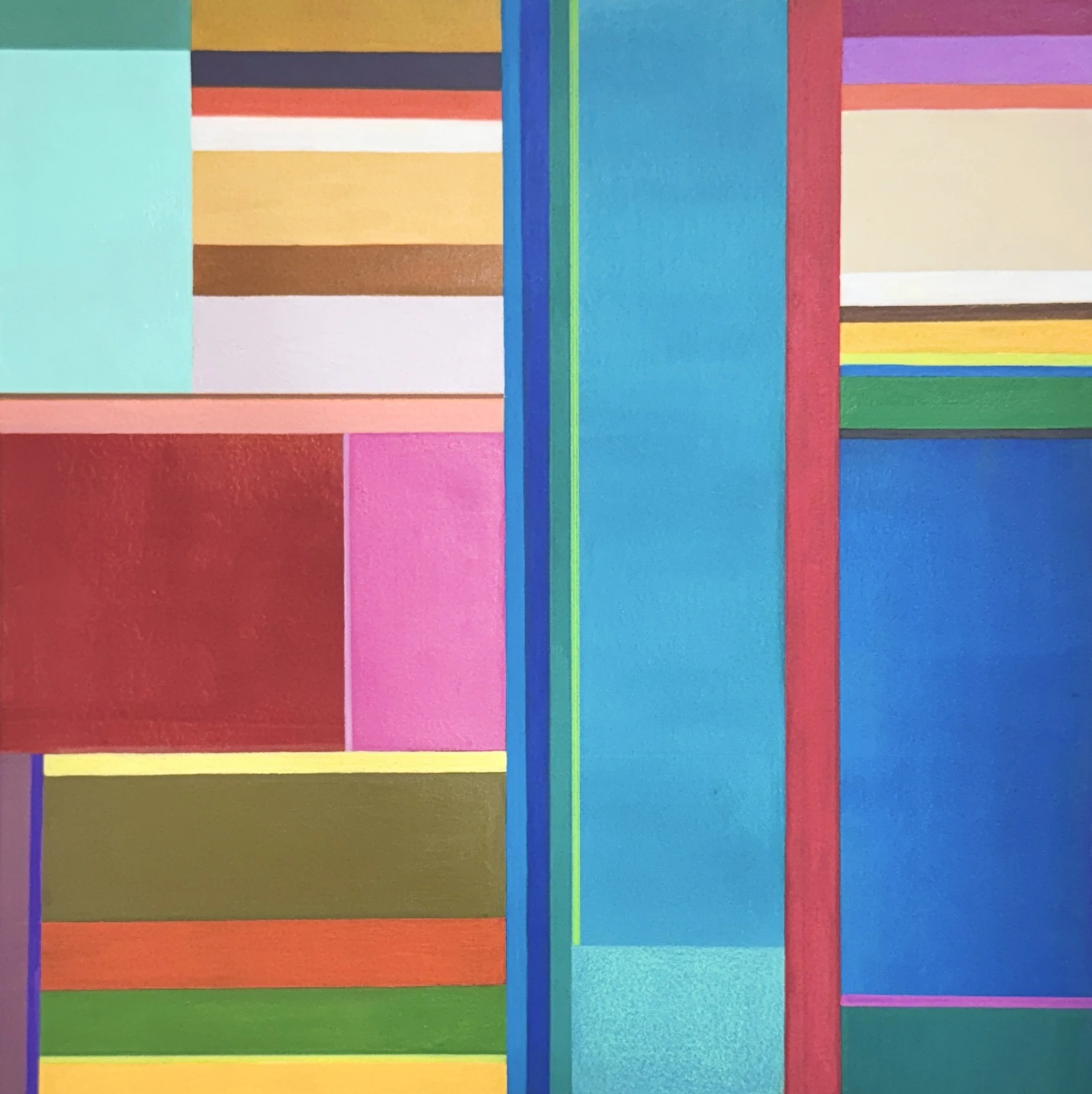 Color Grid 1, acrylic, 12x12", $200