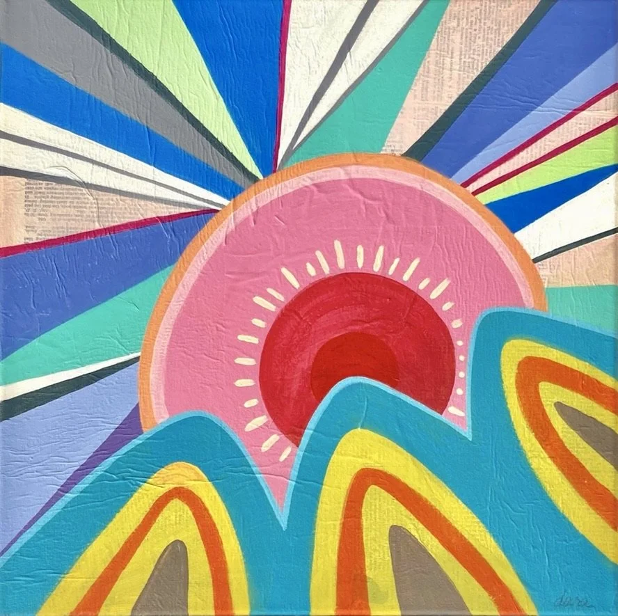Sunshine 5, acrylic, 12x12", SOLD