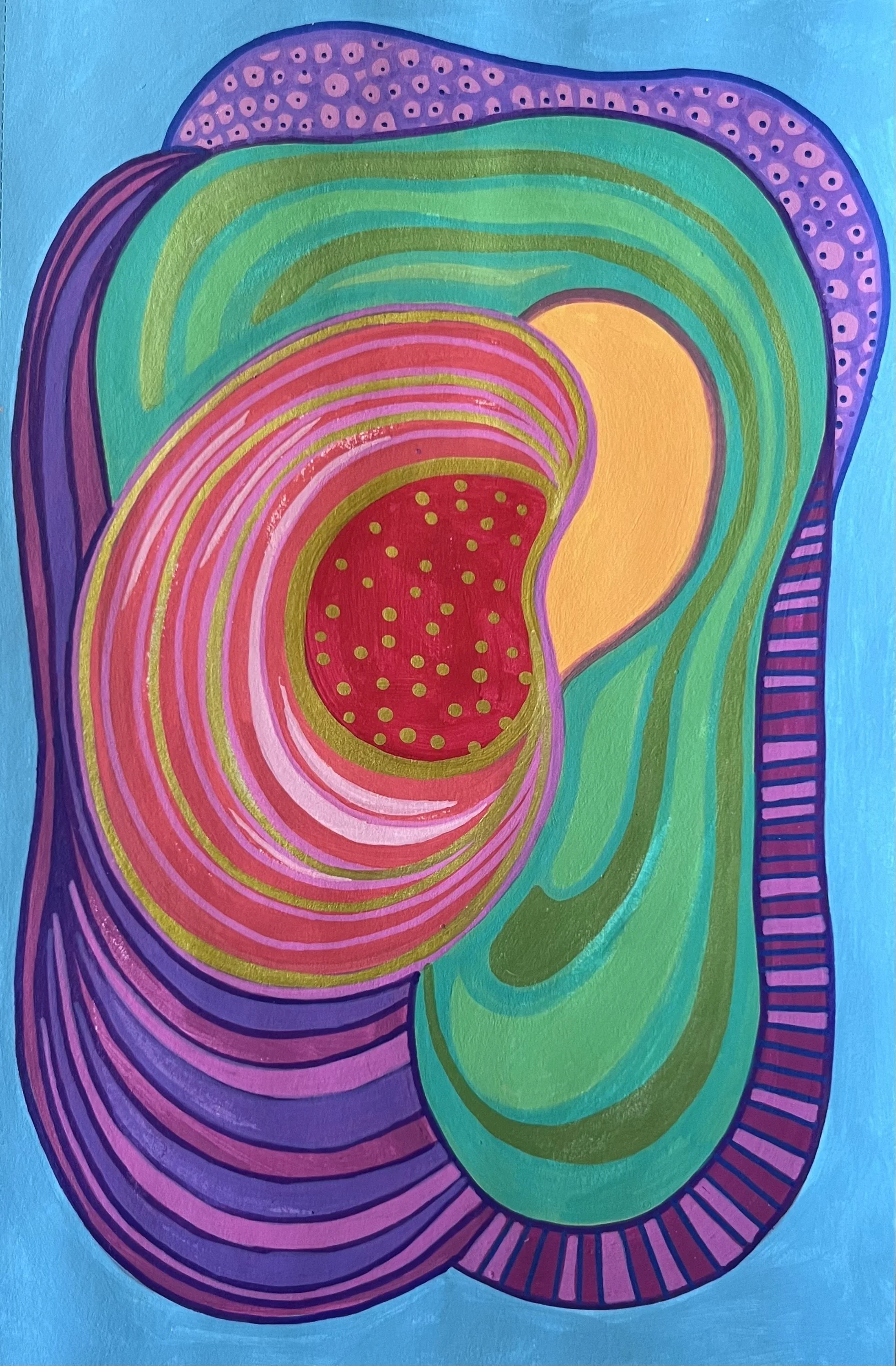 Pulsing, acrylic, 8x10", NFS