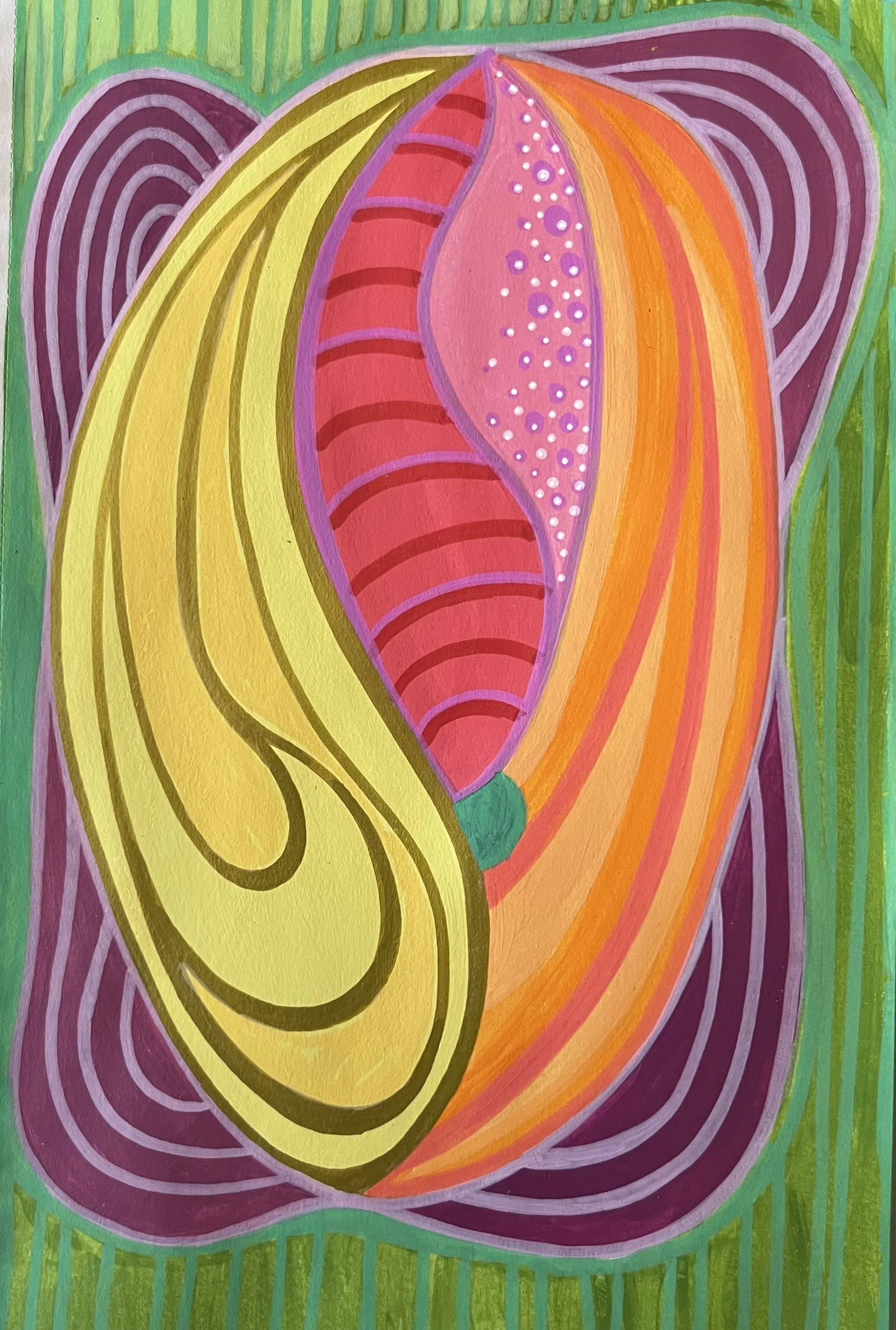 Fruit Bowl, acrylic, 8x10", NFS