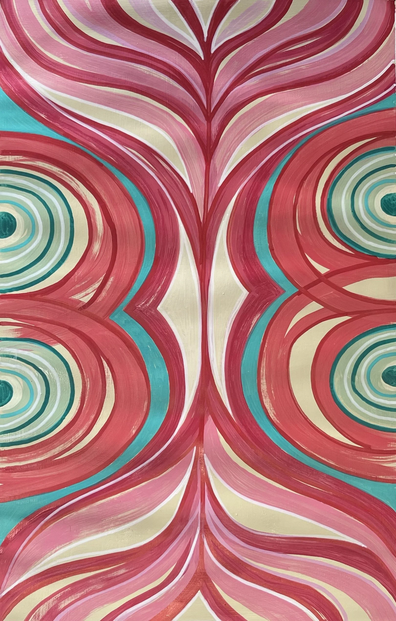 Textile 4, acrylic, 14x20", $175