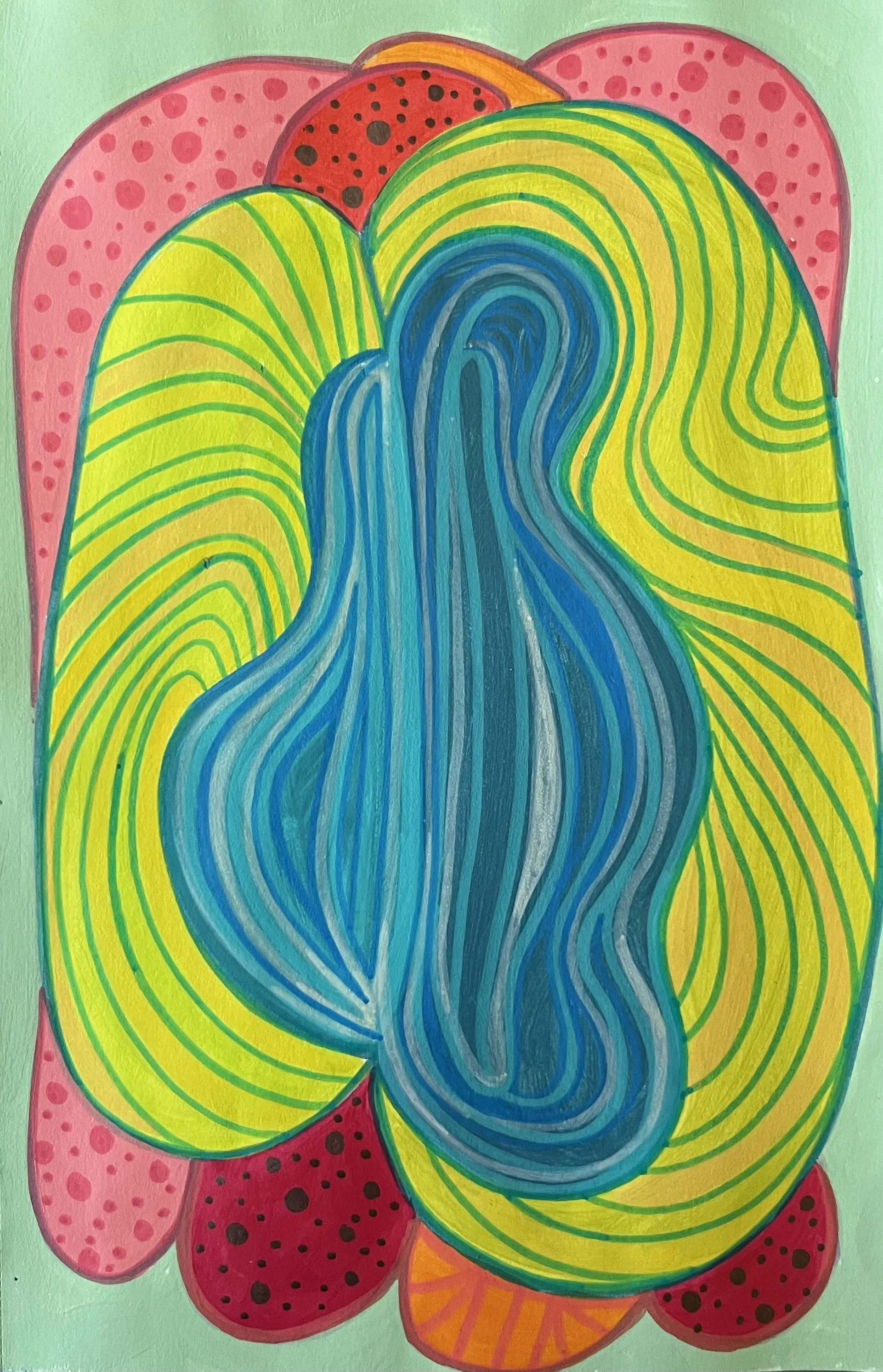 Squeeze, acrylic, 8x10", NFS