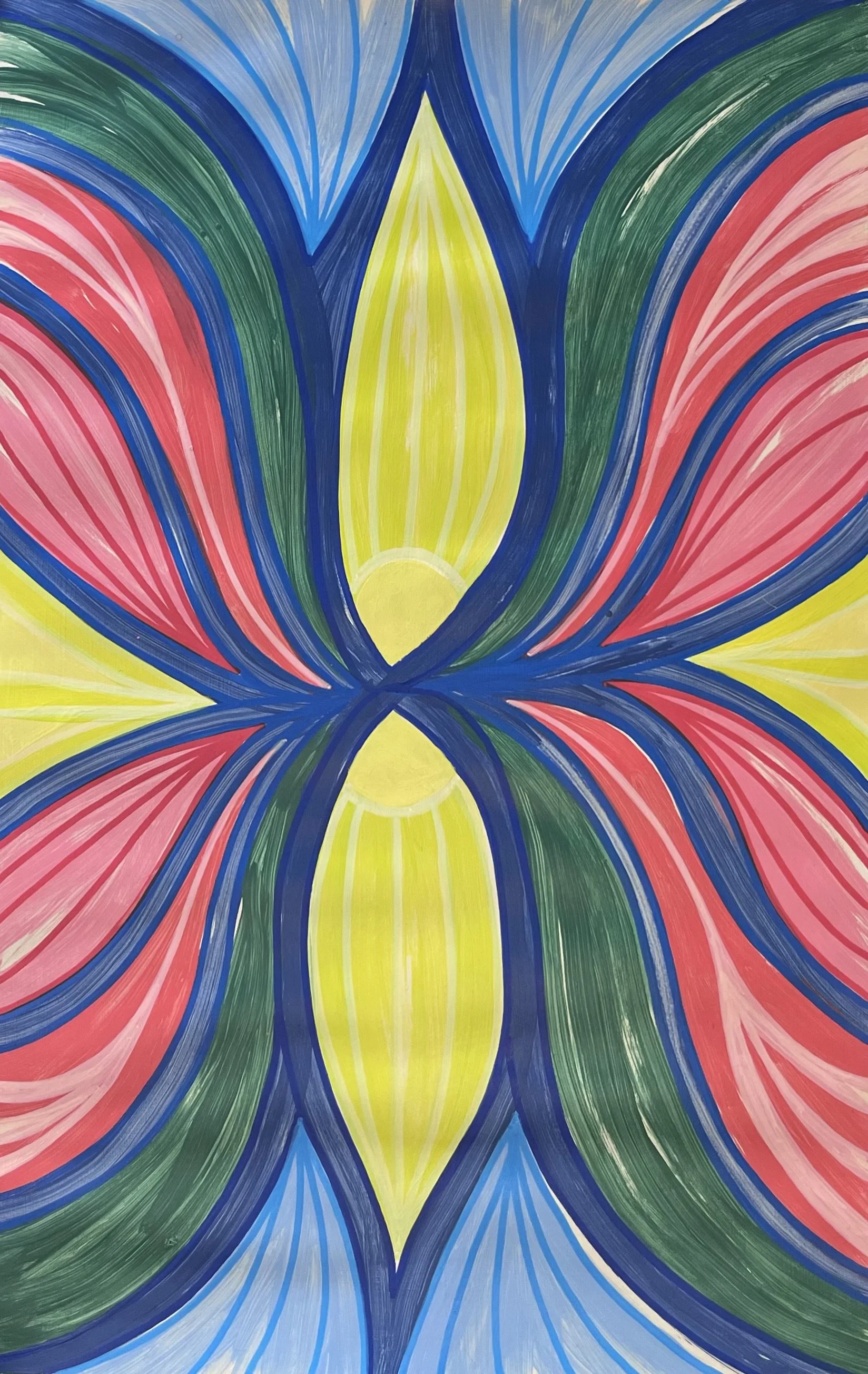 Textile 2, acrylic, 14x20", $175
